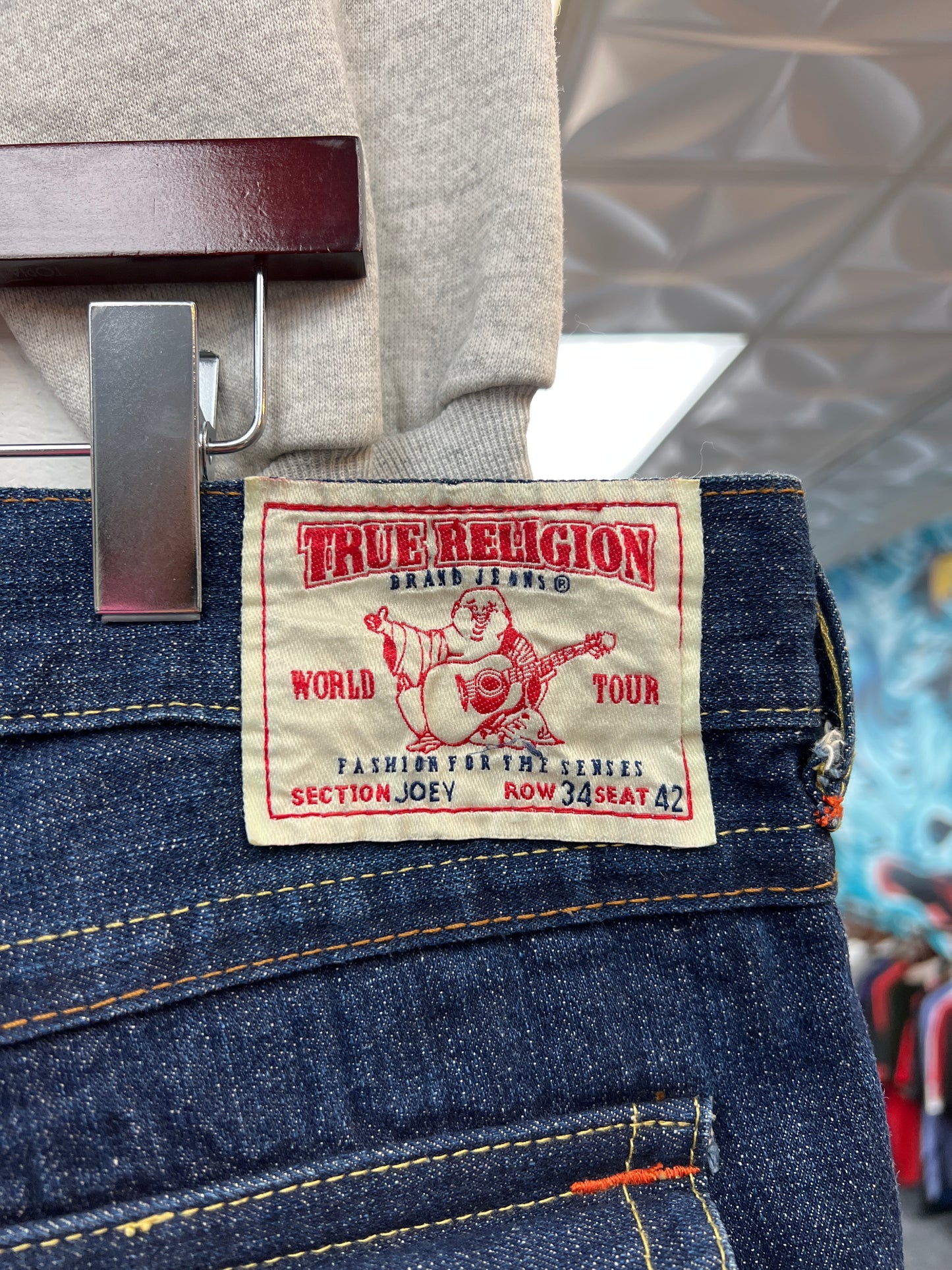 True Religion Dark Wash Samurai Denim