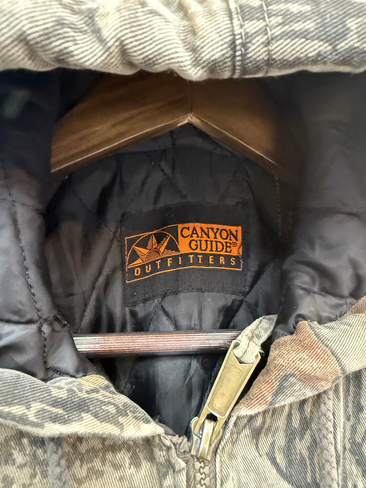 Vintage Full Zip Canyon Camo Hunting Jacket