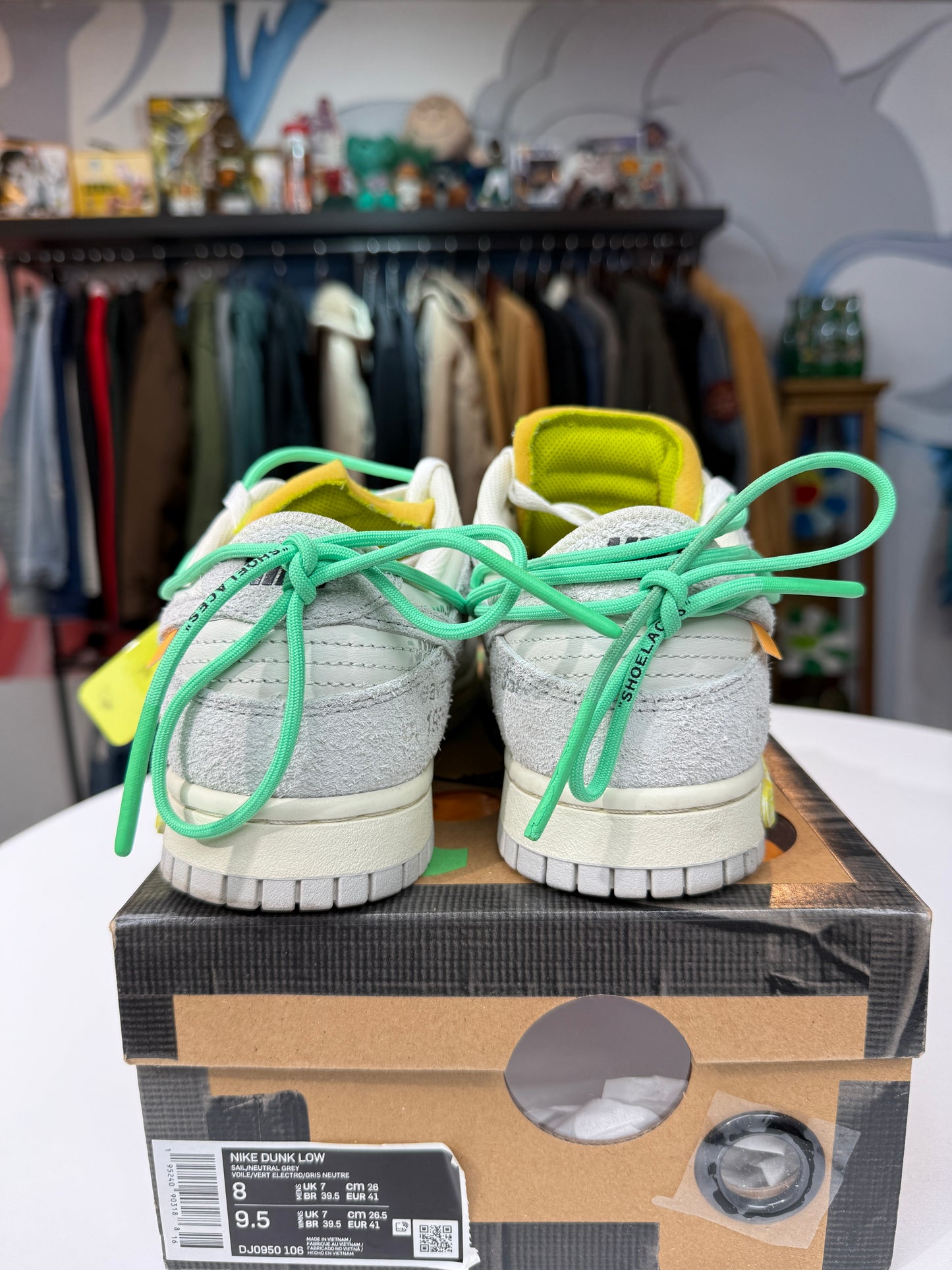 Preowned Off-White Lot 14 Nike Dunk Lows