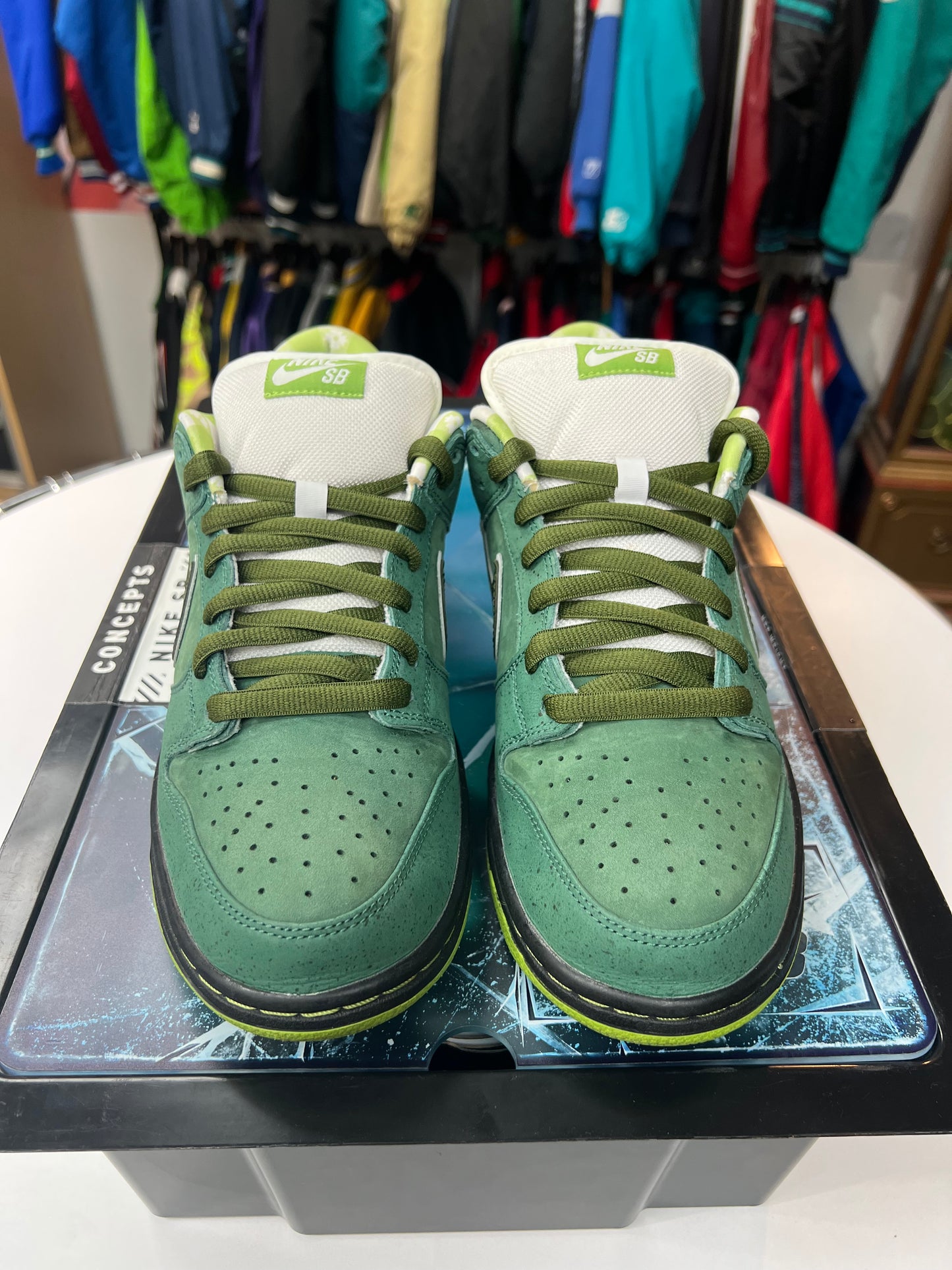 Preowned Nike SB Dunk Low Concepts Green Lobster