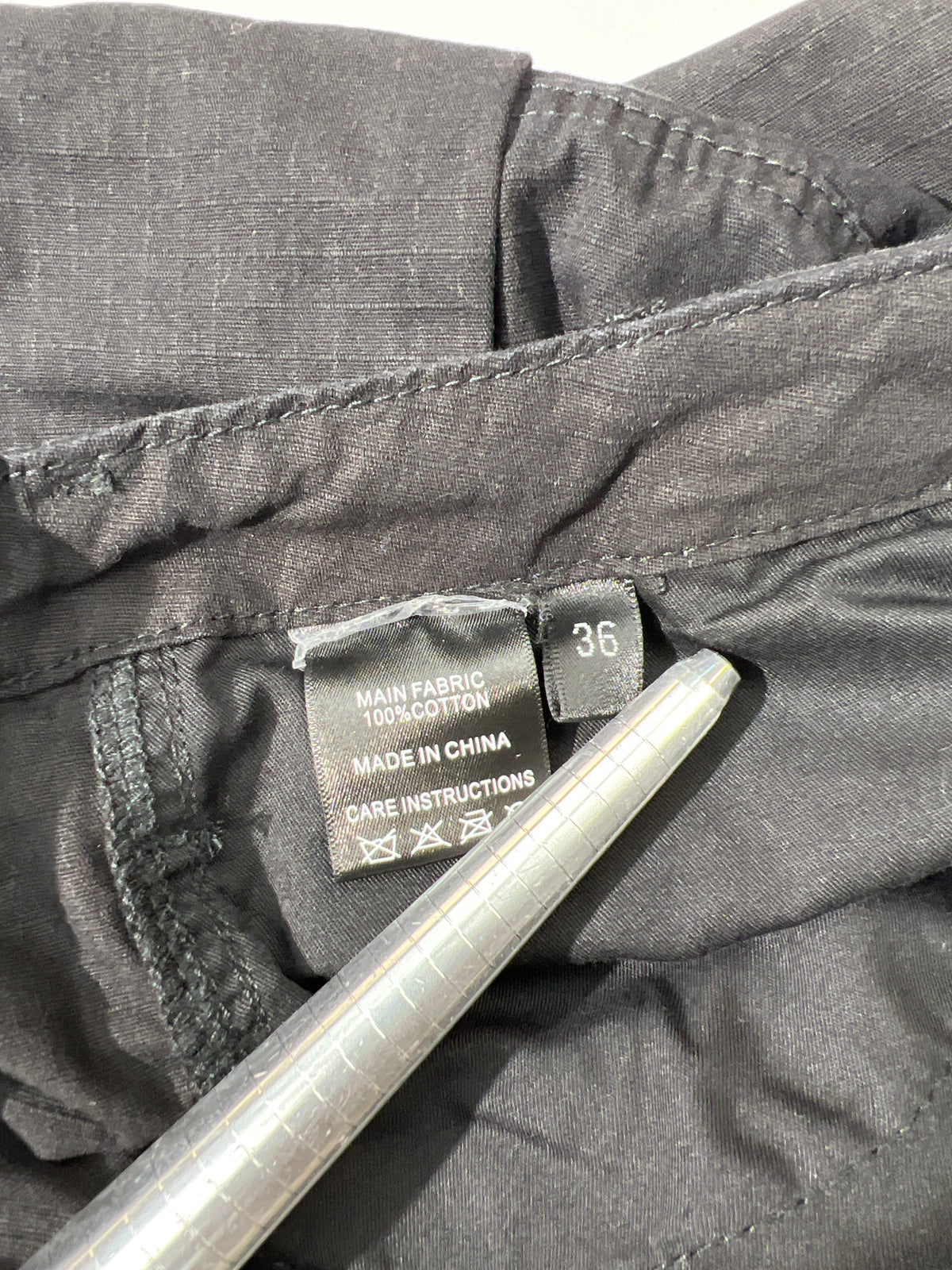 Burning Bush Black Star Denim Cargo Shorts