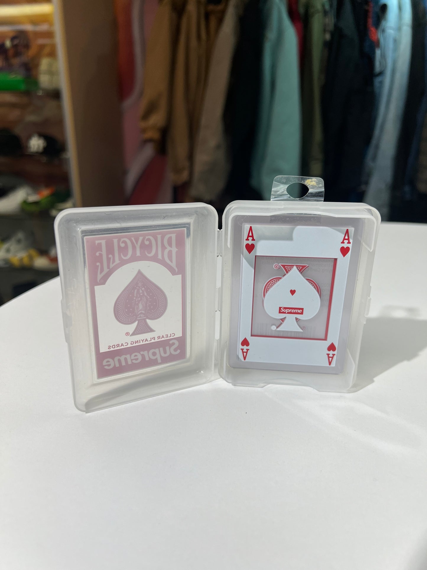 Supreme Bicycle Clear Playing Cards
