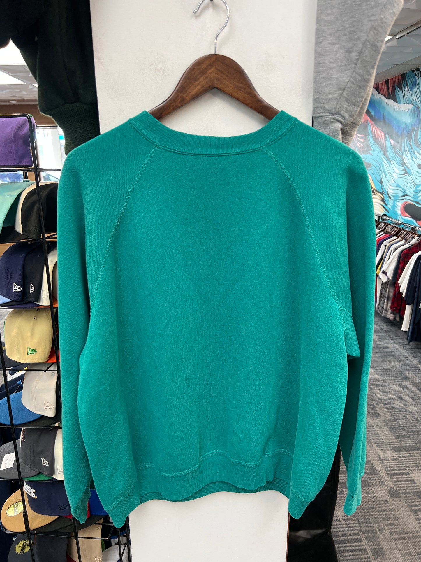 Rush Crest Teal/Dark Grey Crewneck
