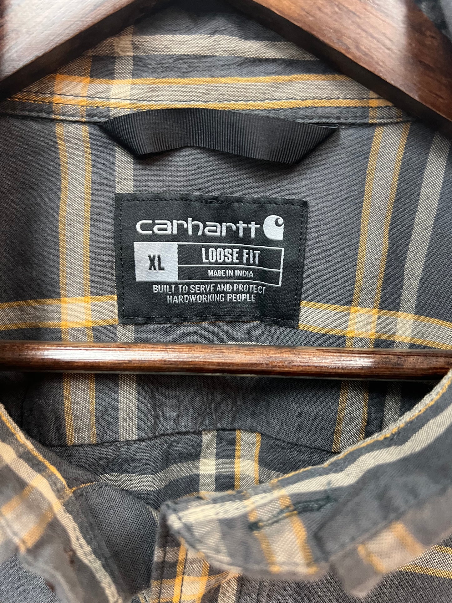 Carhartt Grey/Yellow Flannel
