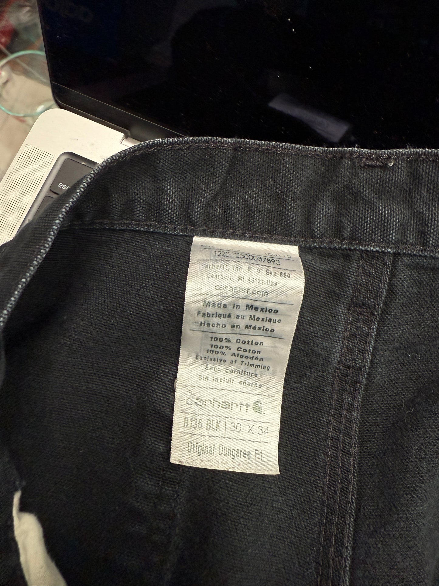 Vintage Carhartt Black Double Knee Pants