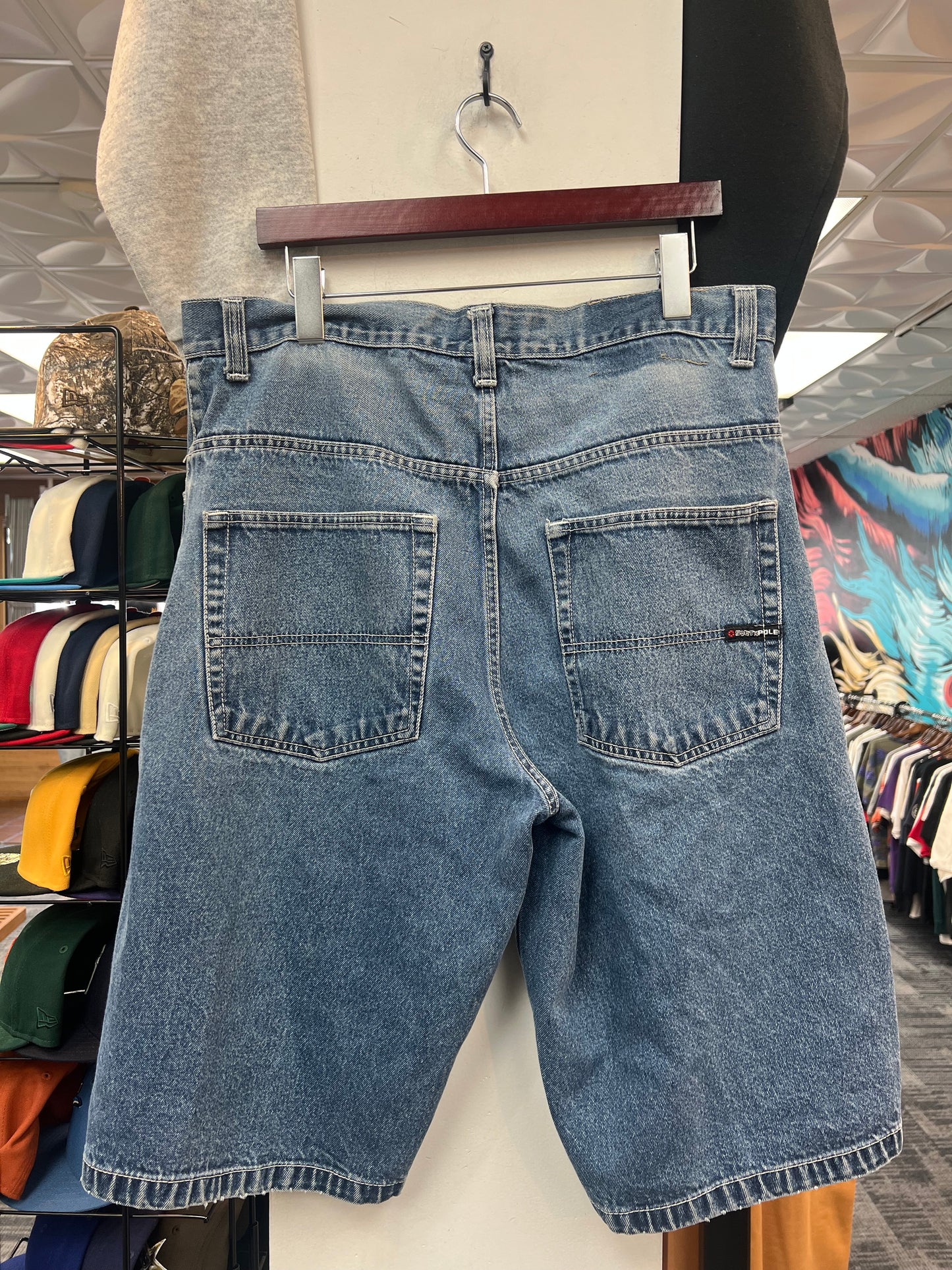 South Pole Blue Jorts