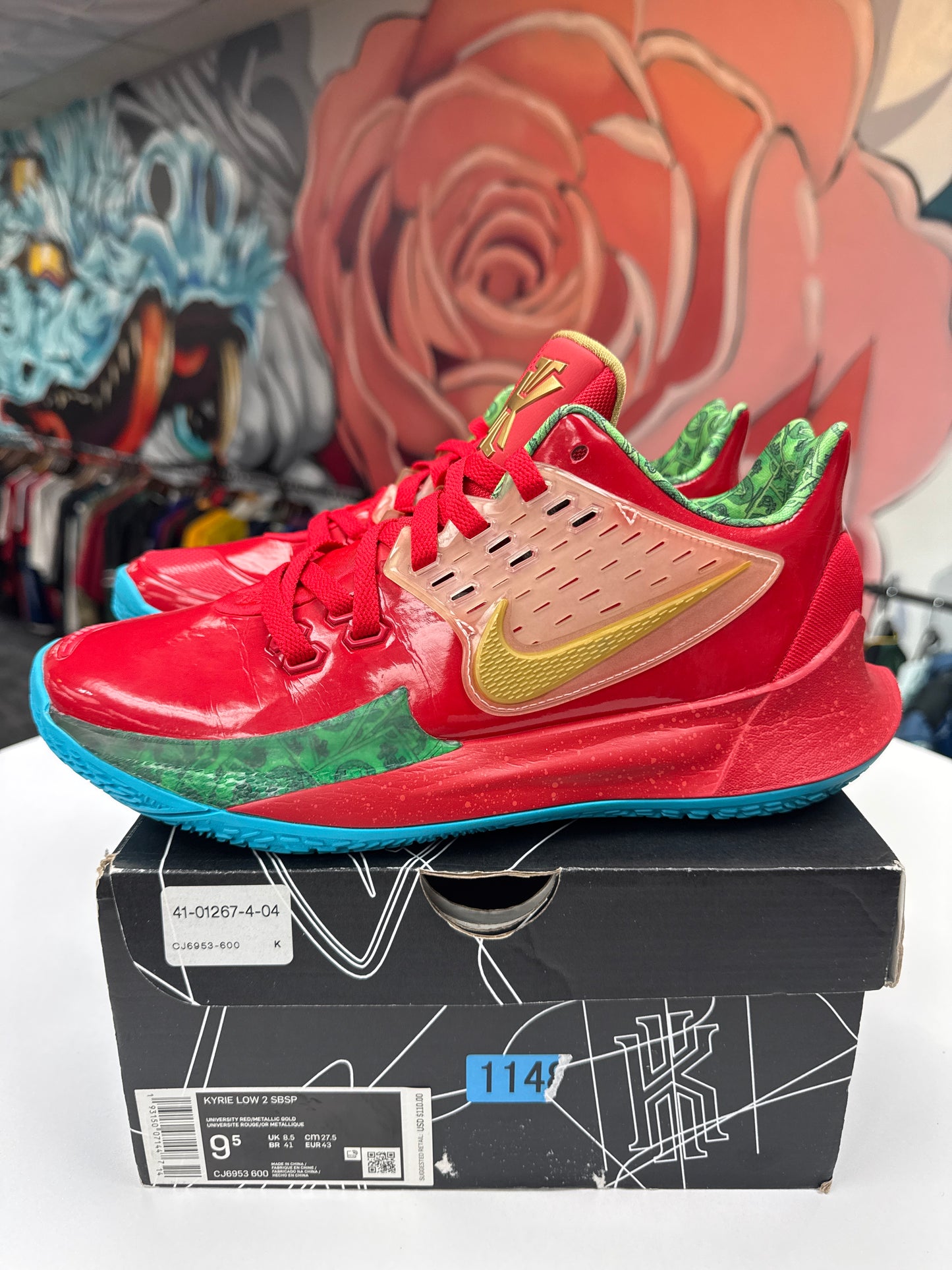 Preowned Kyrie 2 Low SpongeBob Mr. Krabs
