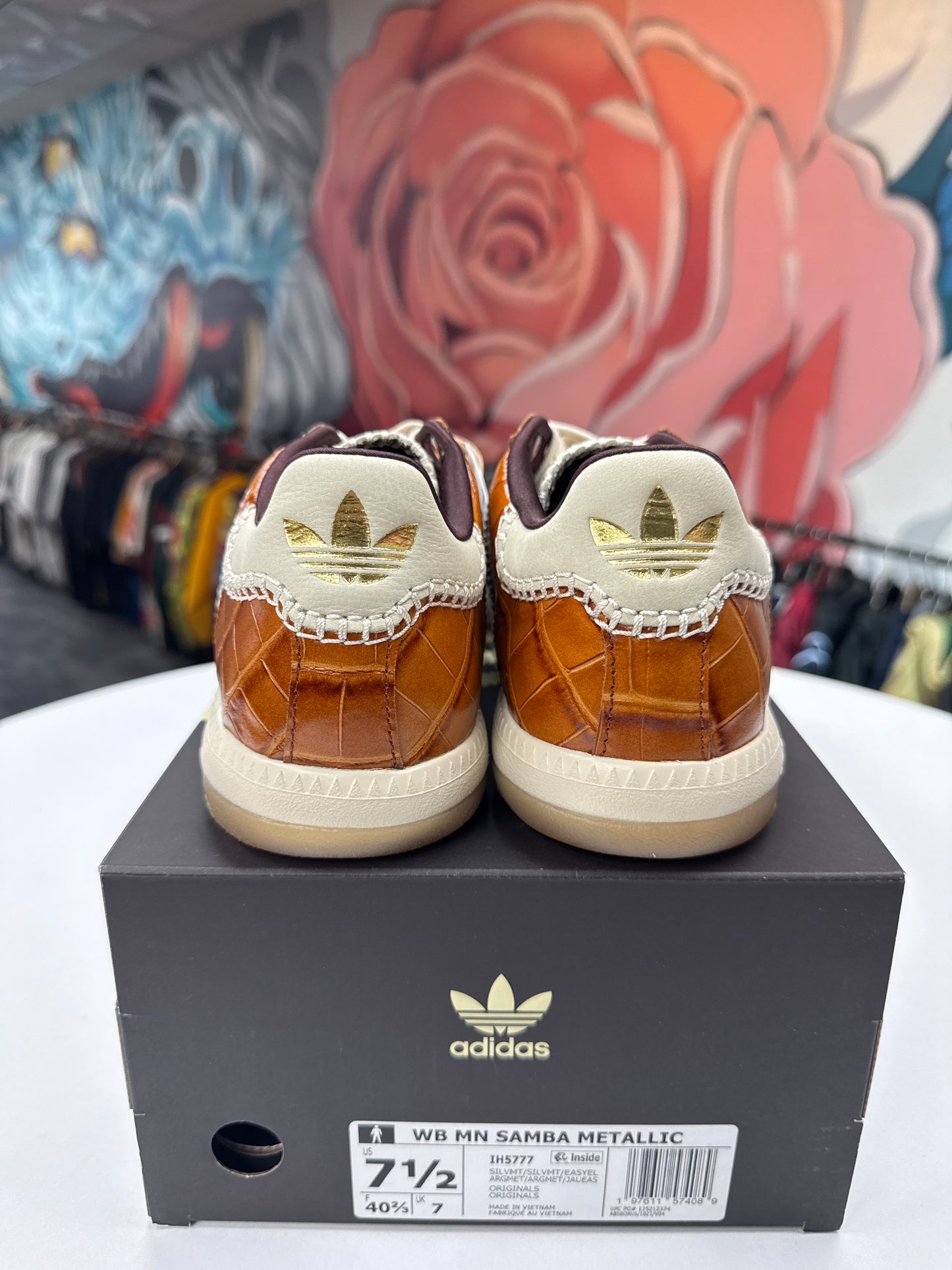 New Adidas Wales Bonner Samba Metallic Croc