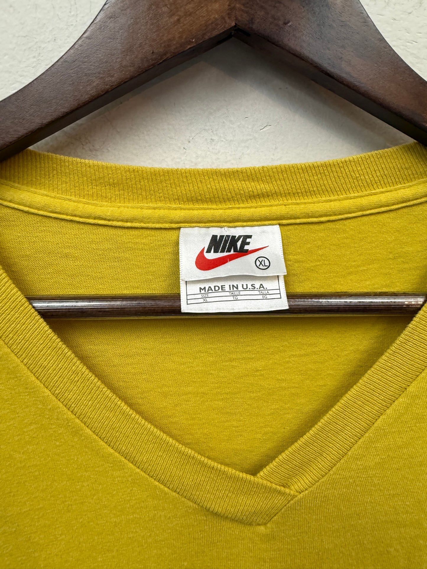 Vintage Yellow Nike V-Neck