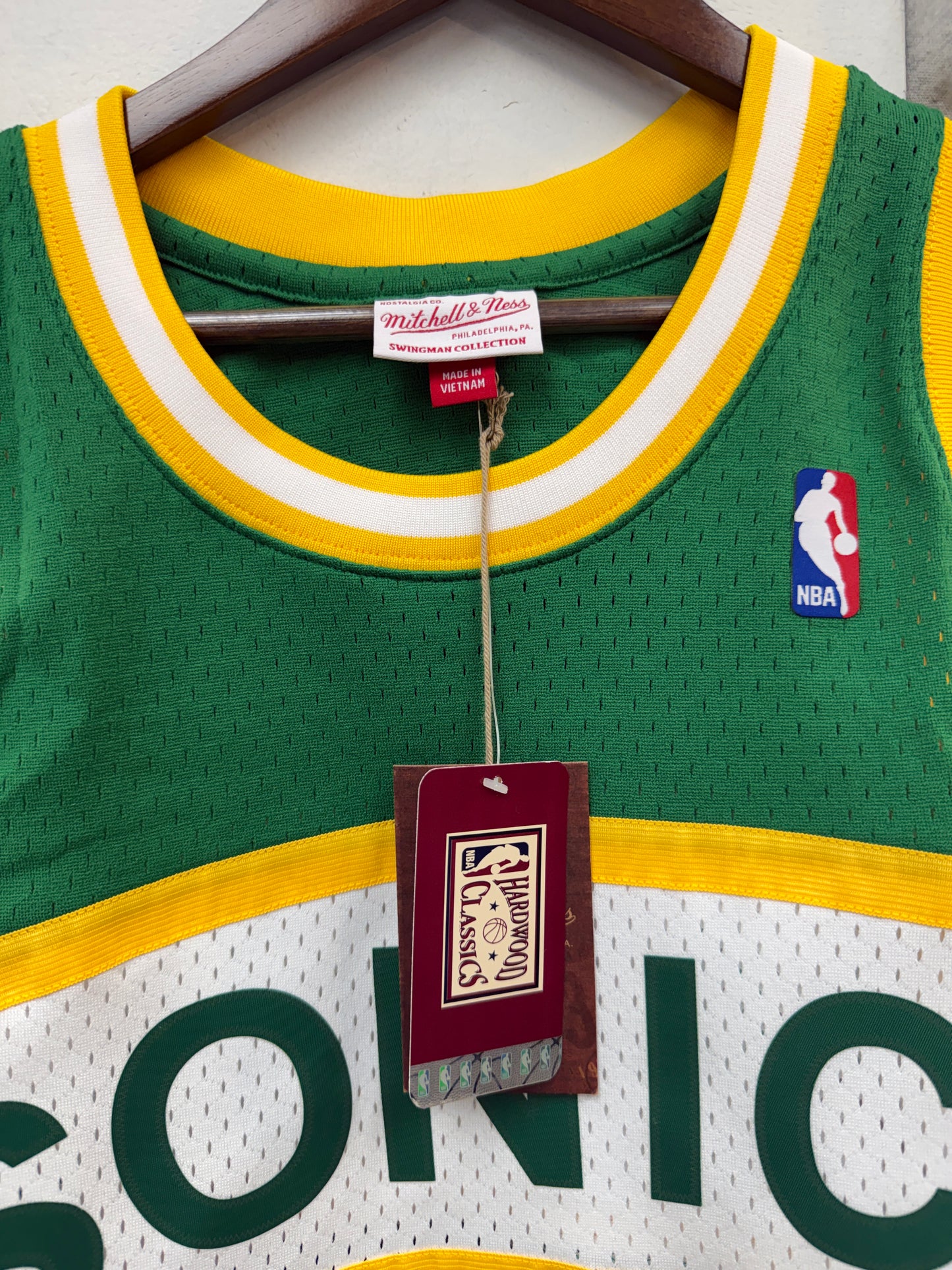 New Gary Payton Sonics Hardwood Classics Jersey