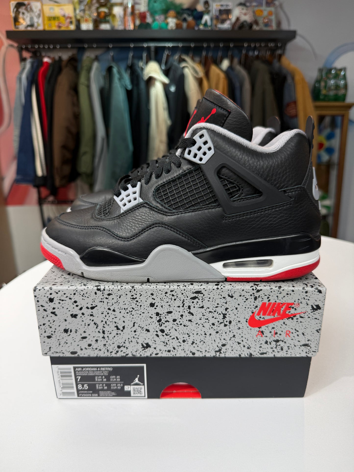 Preowned Reimagined Bred Jordan 4