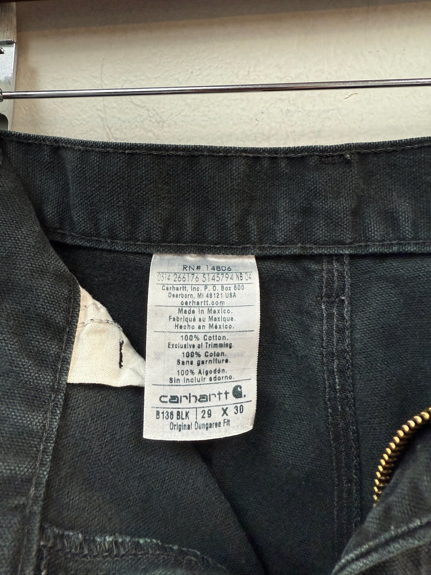 Vintage Black Carhartt Double Knee Pants