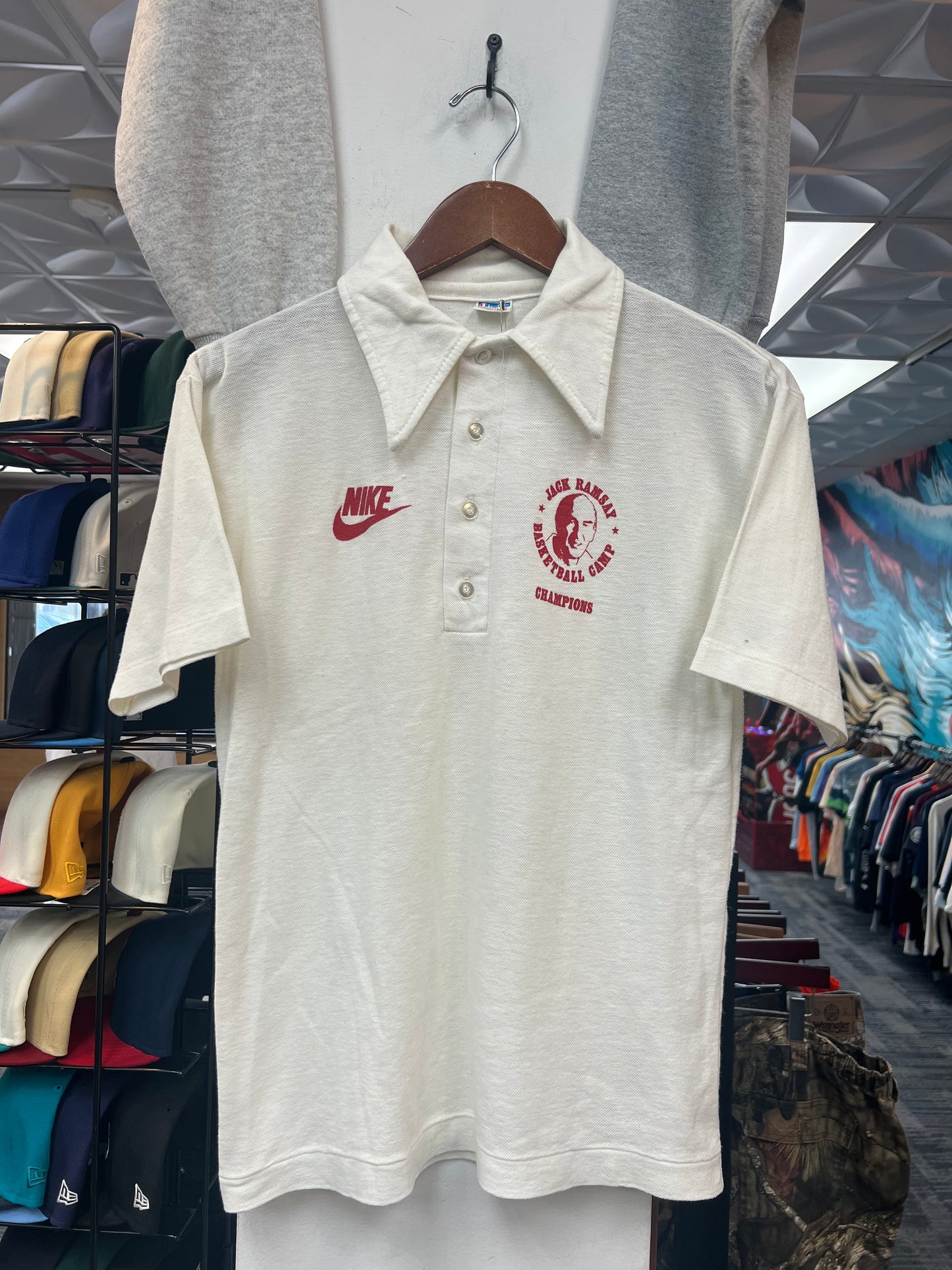 Vintage 1970s Nike Basketball Camp Polo