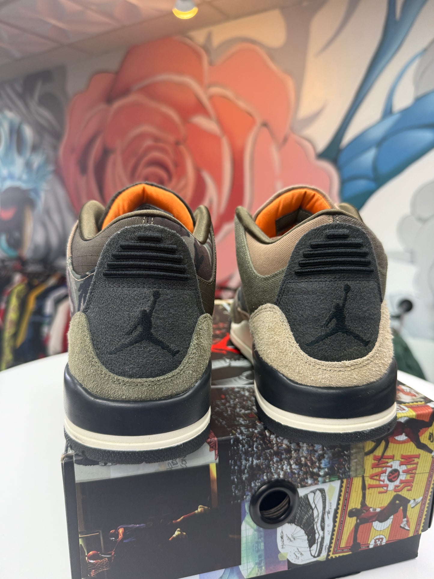 Preowned Patchwork Camo Jordan 3