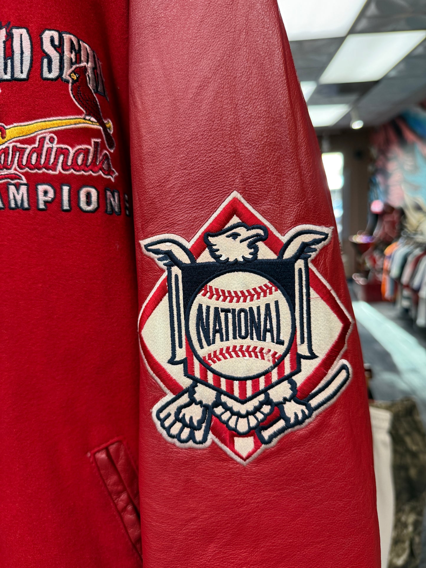 Vintage Cardinals Reversible Jeff Hamilton Varsity Jacket