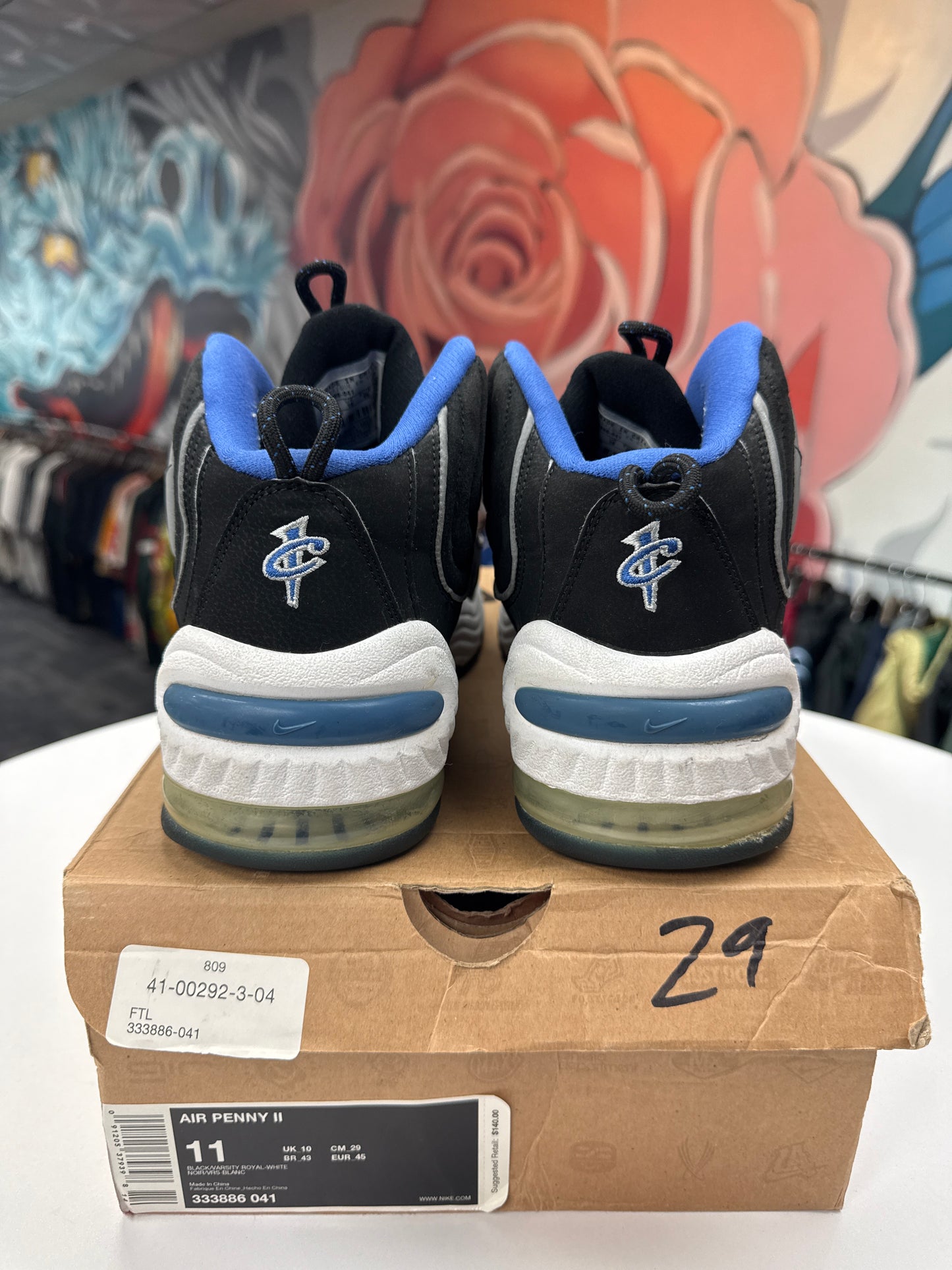 Preowned Nike Air Penny II Black Royal (2008)