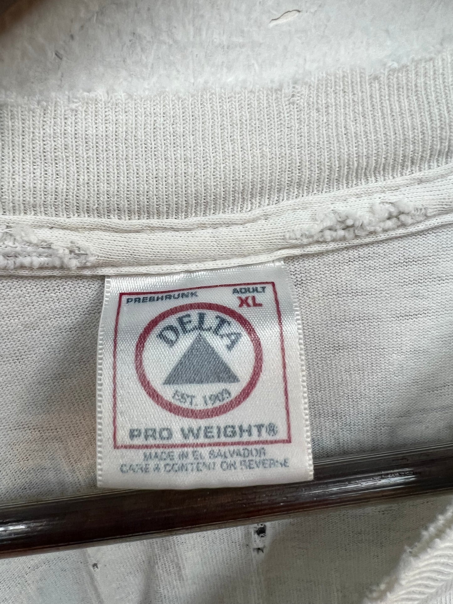 Vintage White Delta NASCAR MBNA Graphic Tee