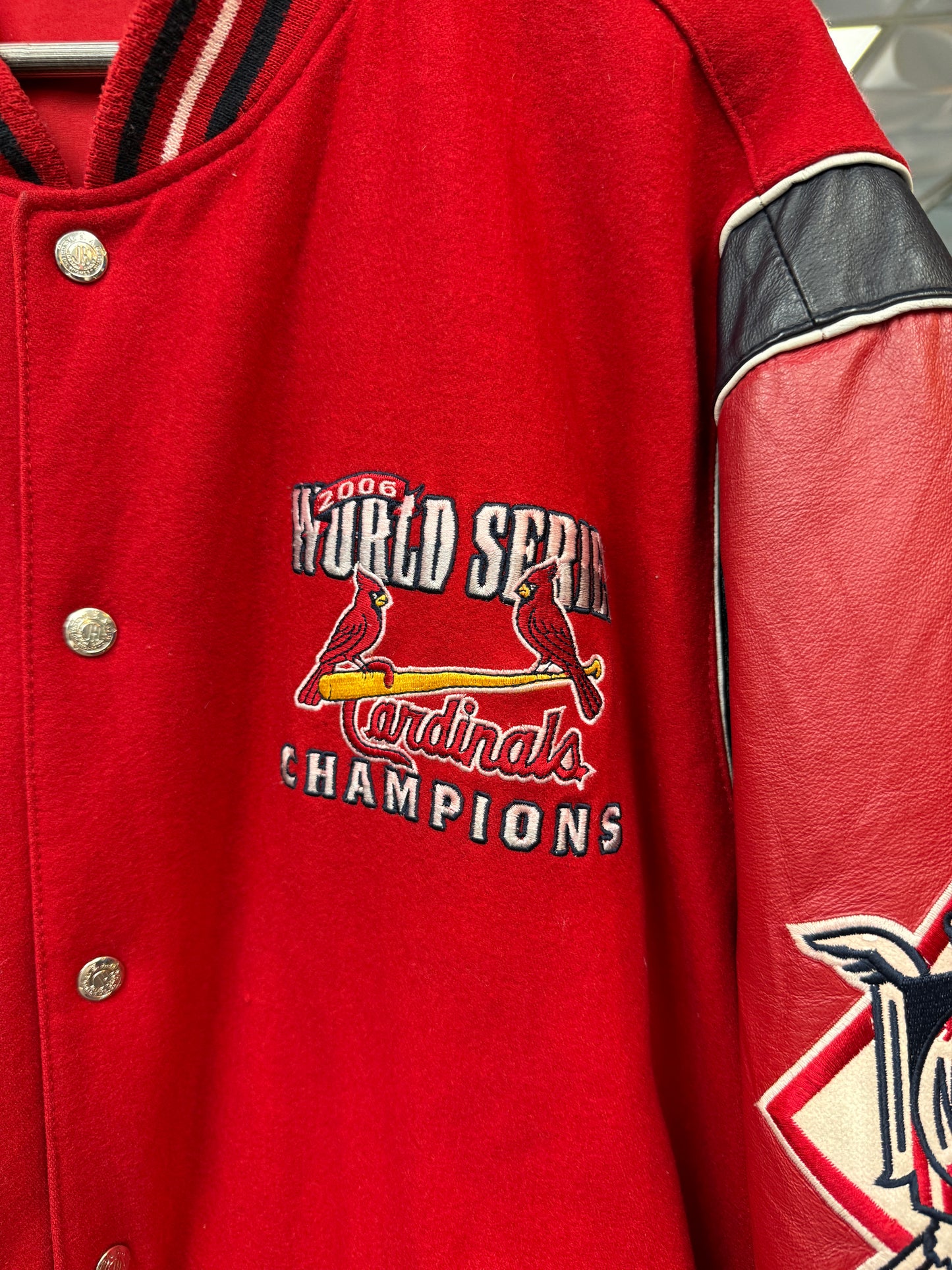 Vintage Cardinals Reversible Jeff Hamilton Varsity Jacket