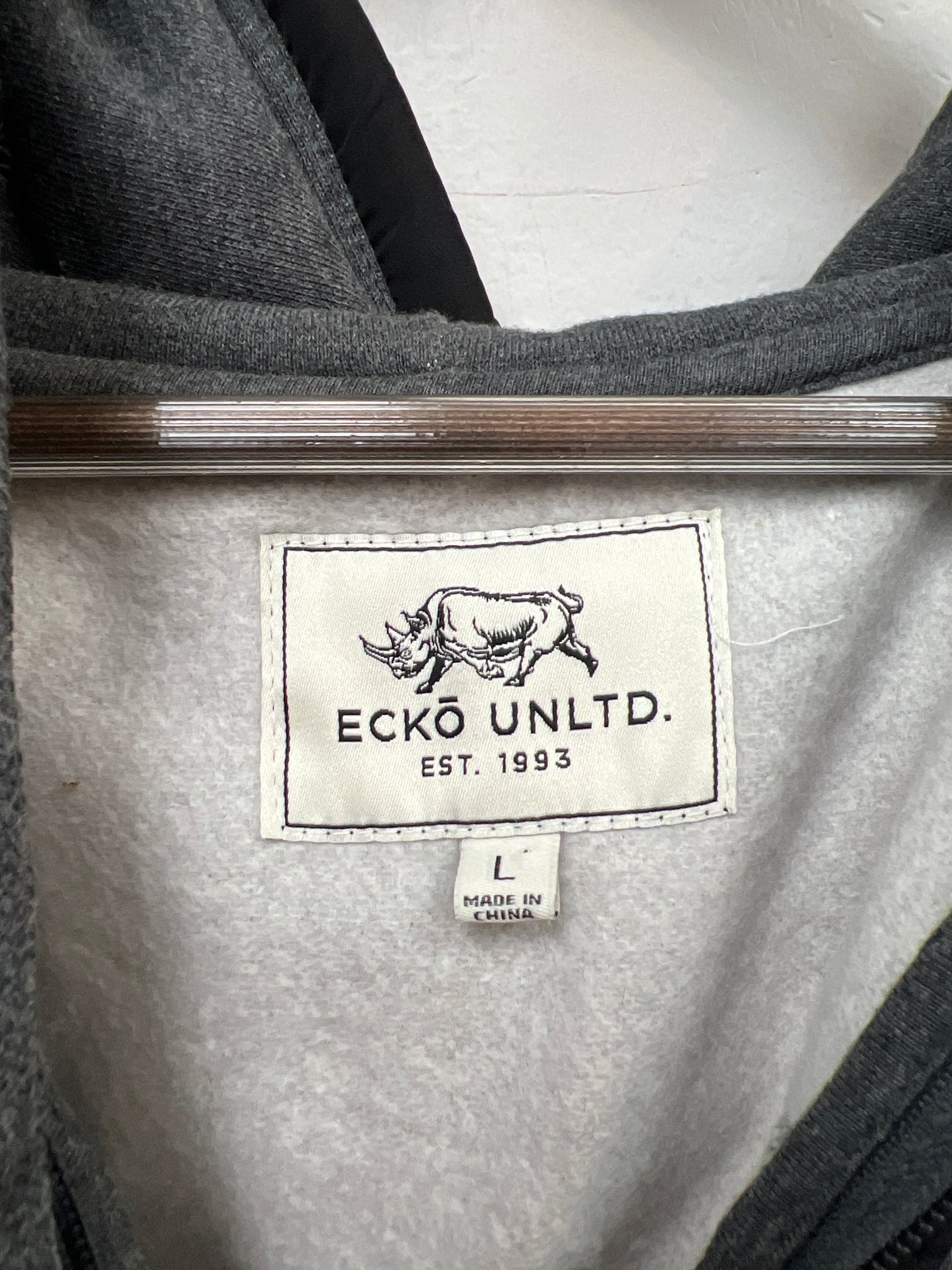 Ecko Unltd Full Zip Grey Hoodie