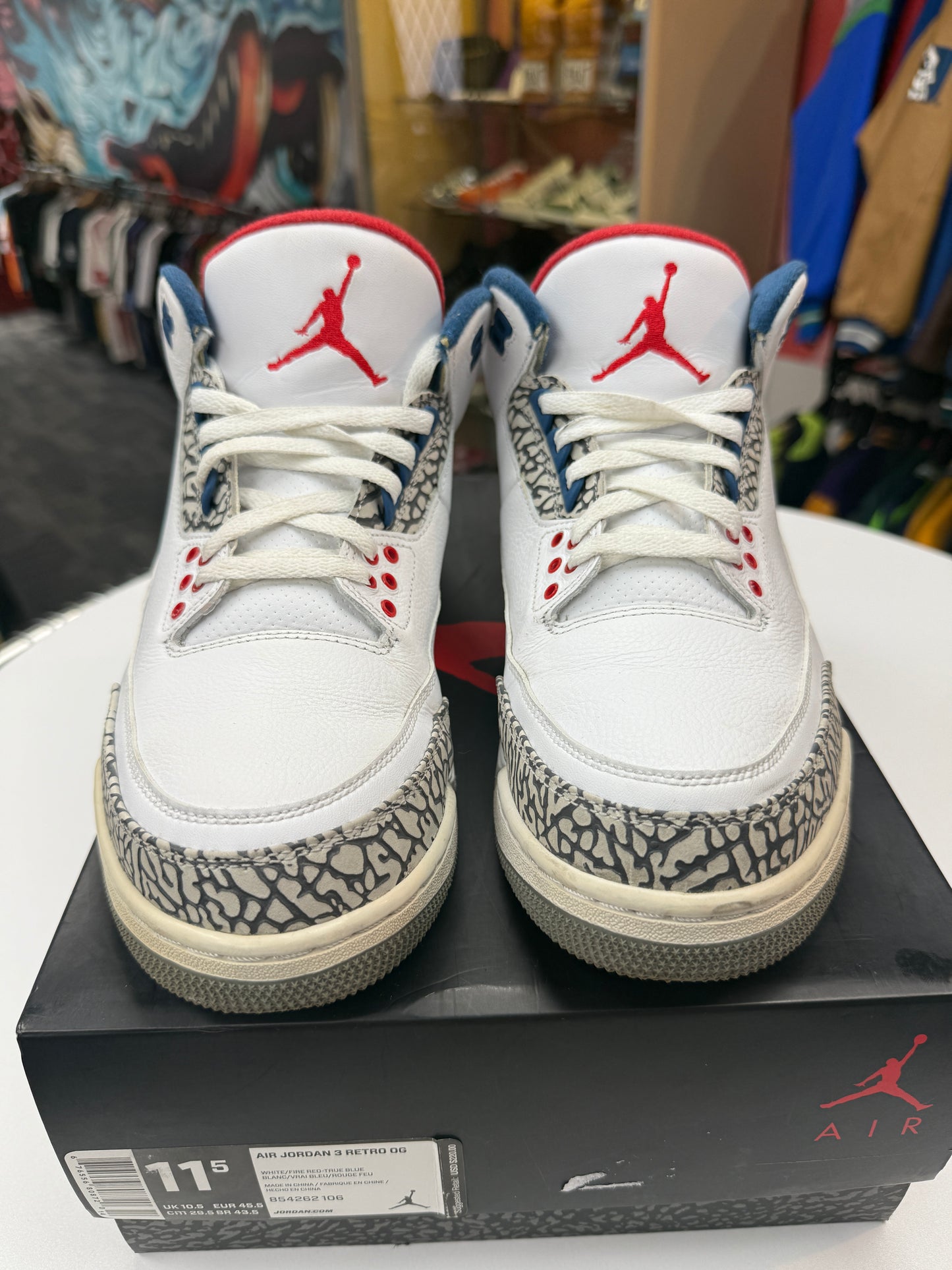 Preowned True Blue Jordan 3