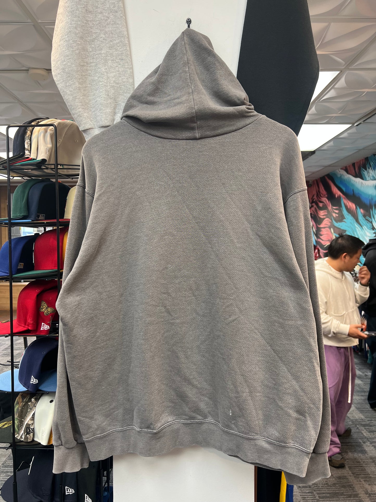 Vintage Nike Grey Center Swoosh Hoodie
