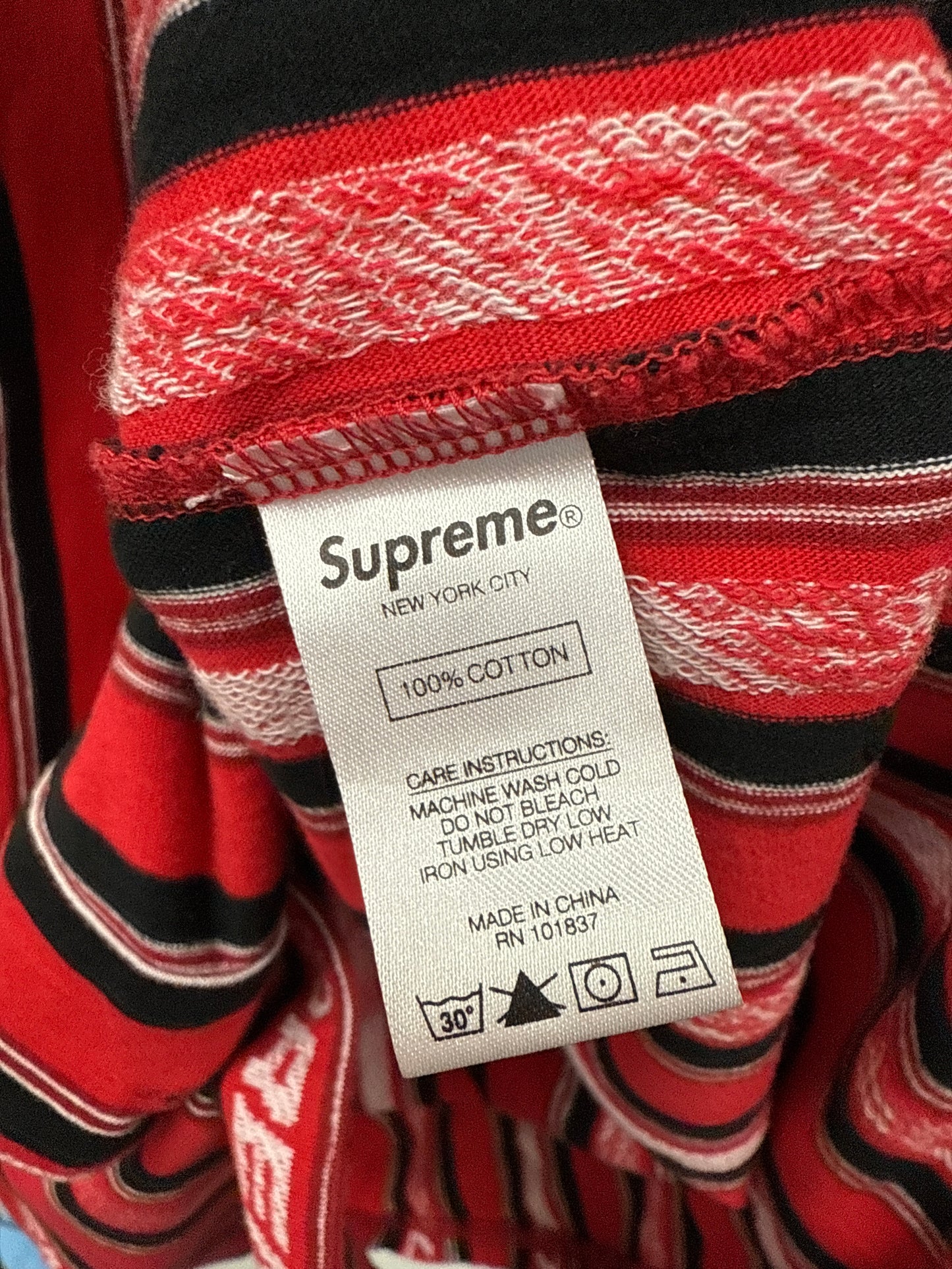 Supreme Jacquard Logo Baseball Jersey