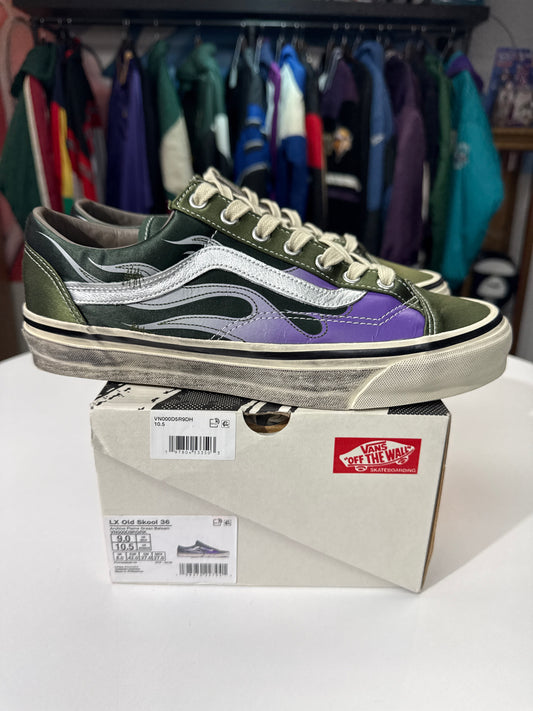 Preowned Vans LX Old Skool Archive Flame Green