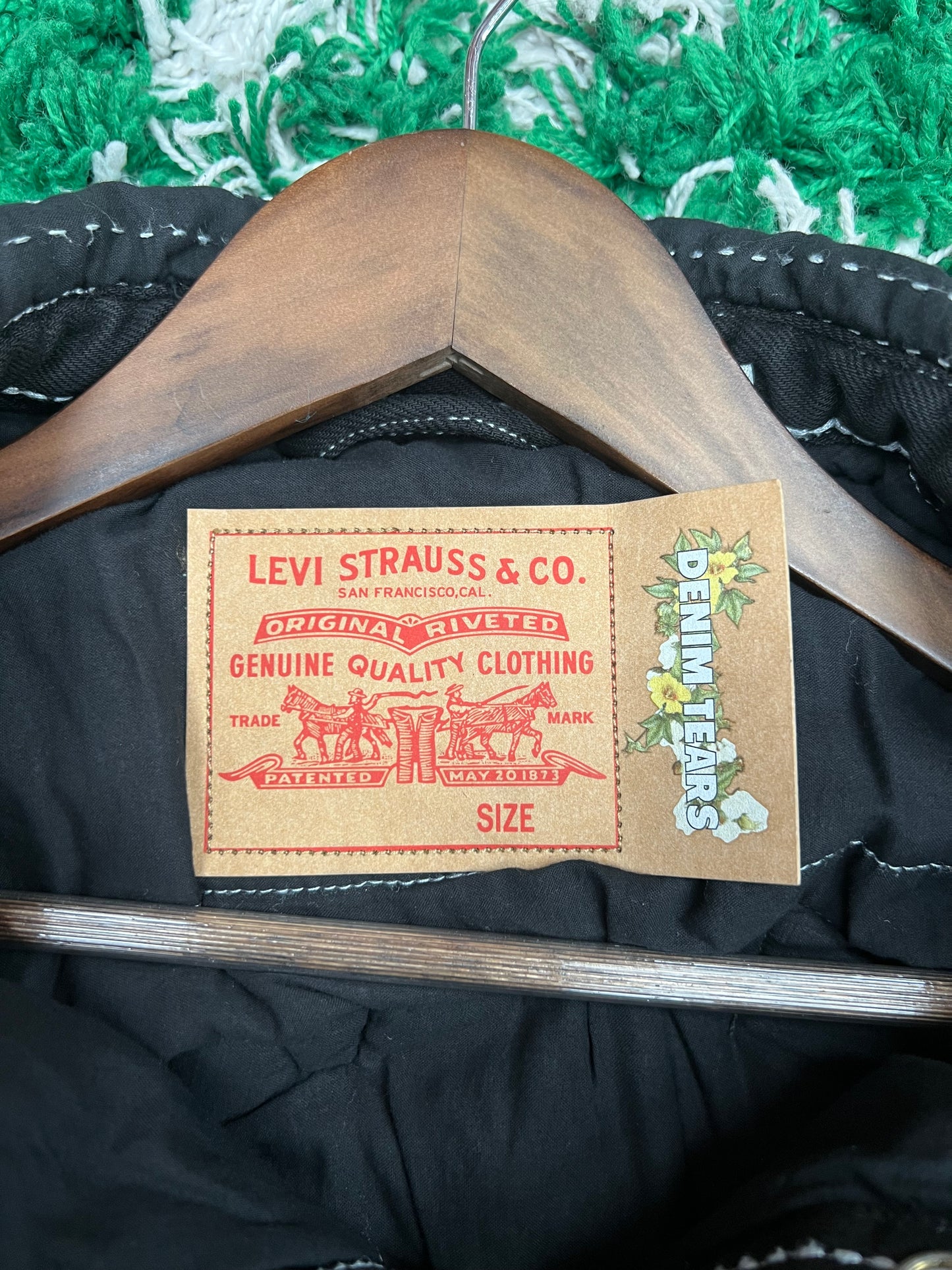 Denim Tears x Levi’s Peace Patchwork Puffer Coat
