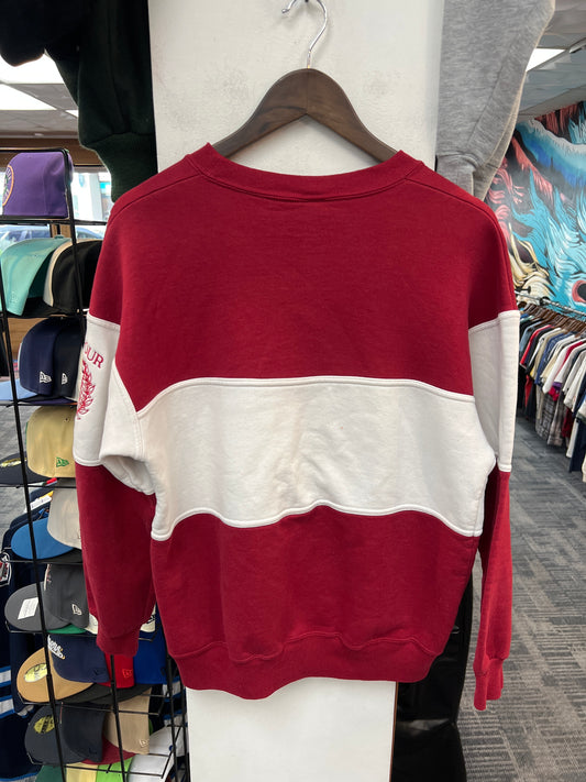 Rush Crest Dark Red/White Sleeve Hit Crewneck