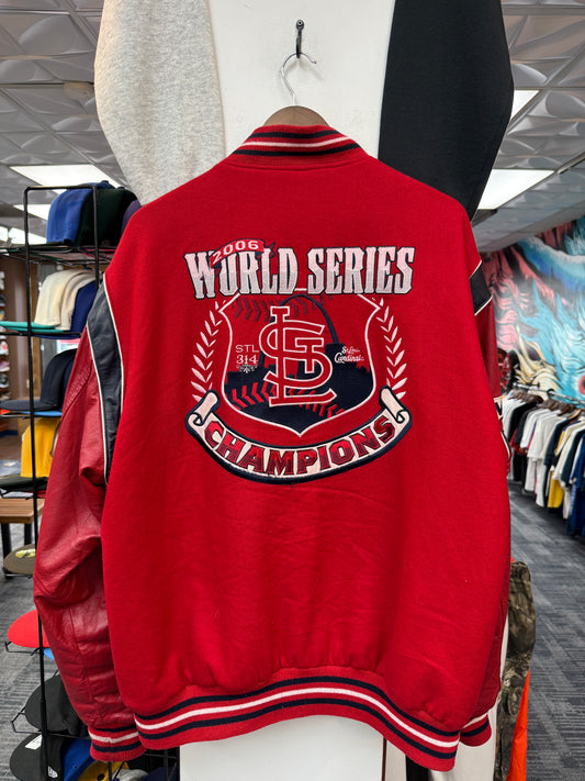 Vintage Cardinals Reversible Jeff Hamilton Varsity Jacket