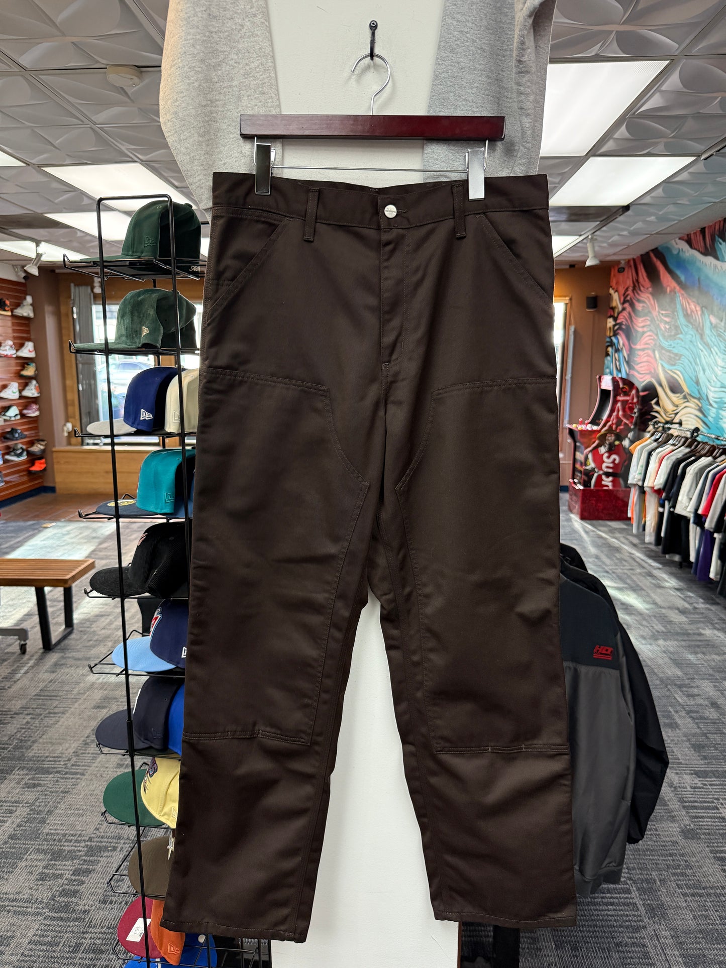 Carhartt WIP Double Knee Brown Pants