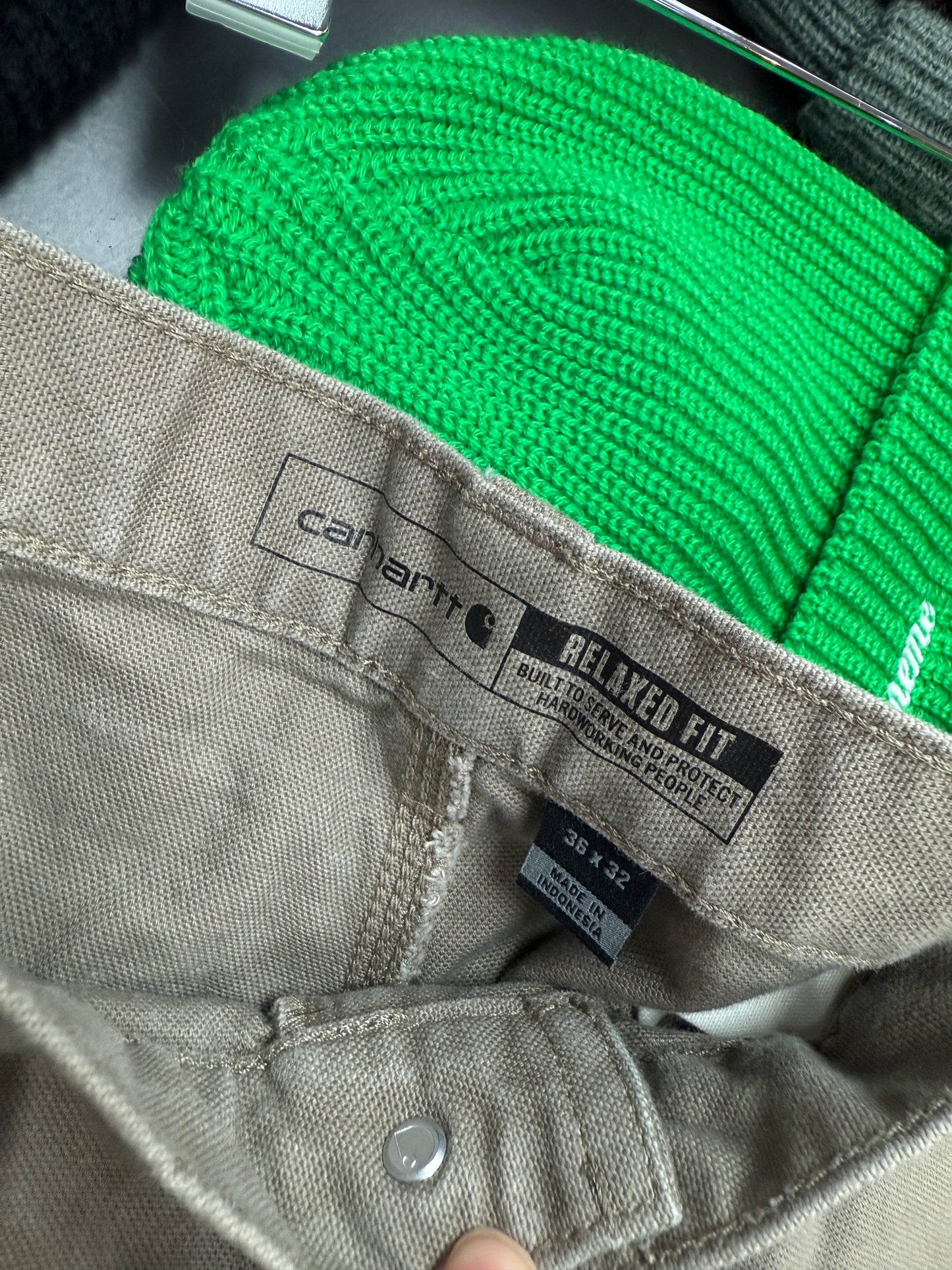Carhartt Rugged Relaxed Fit Khaki Pants