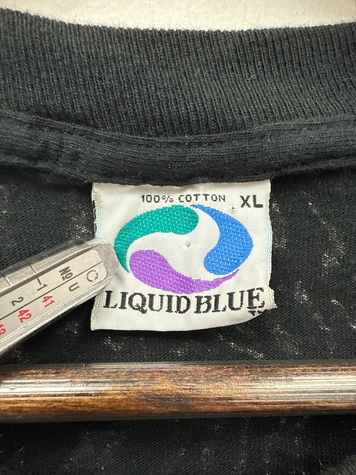 Vintage 1993 Liquid Blue Zebra AOP Tee