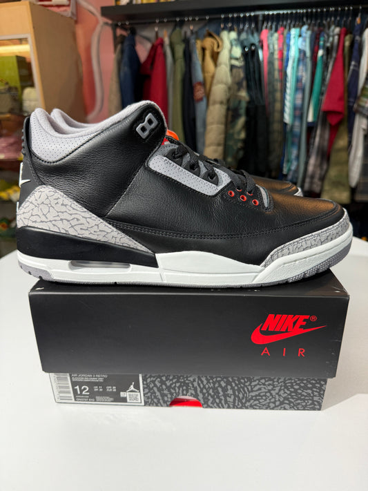 New Black Cement Jordan 3 (2024)