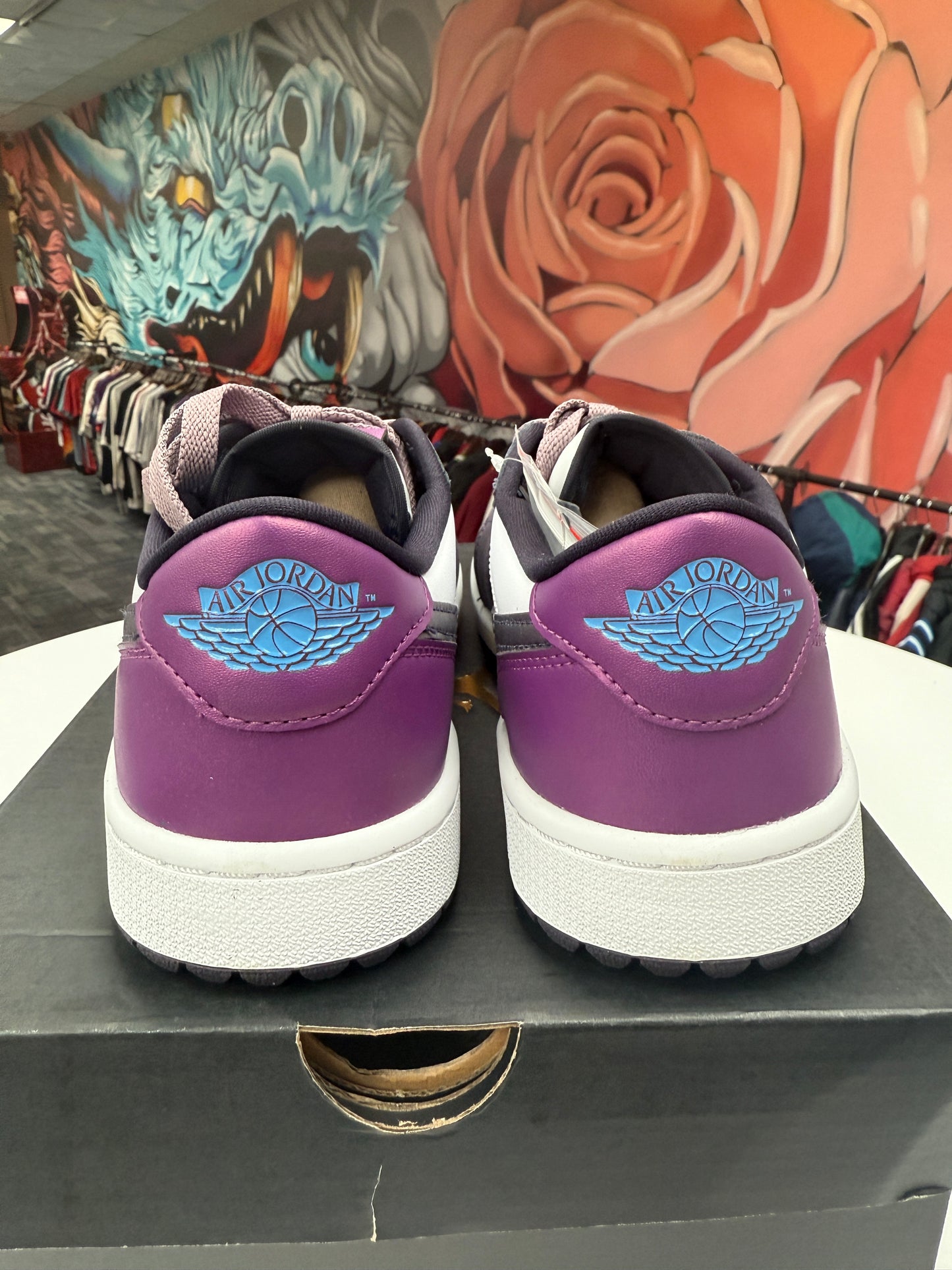 New Purple Smoke Jordan 1 Low Golf