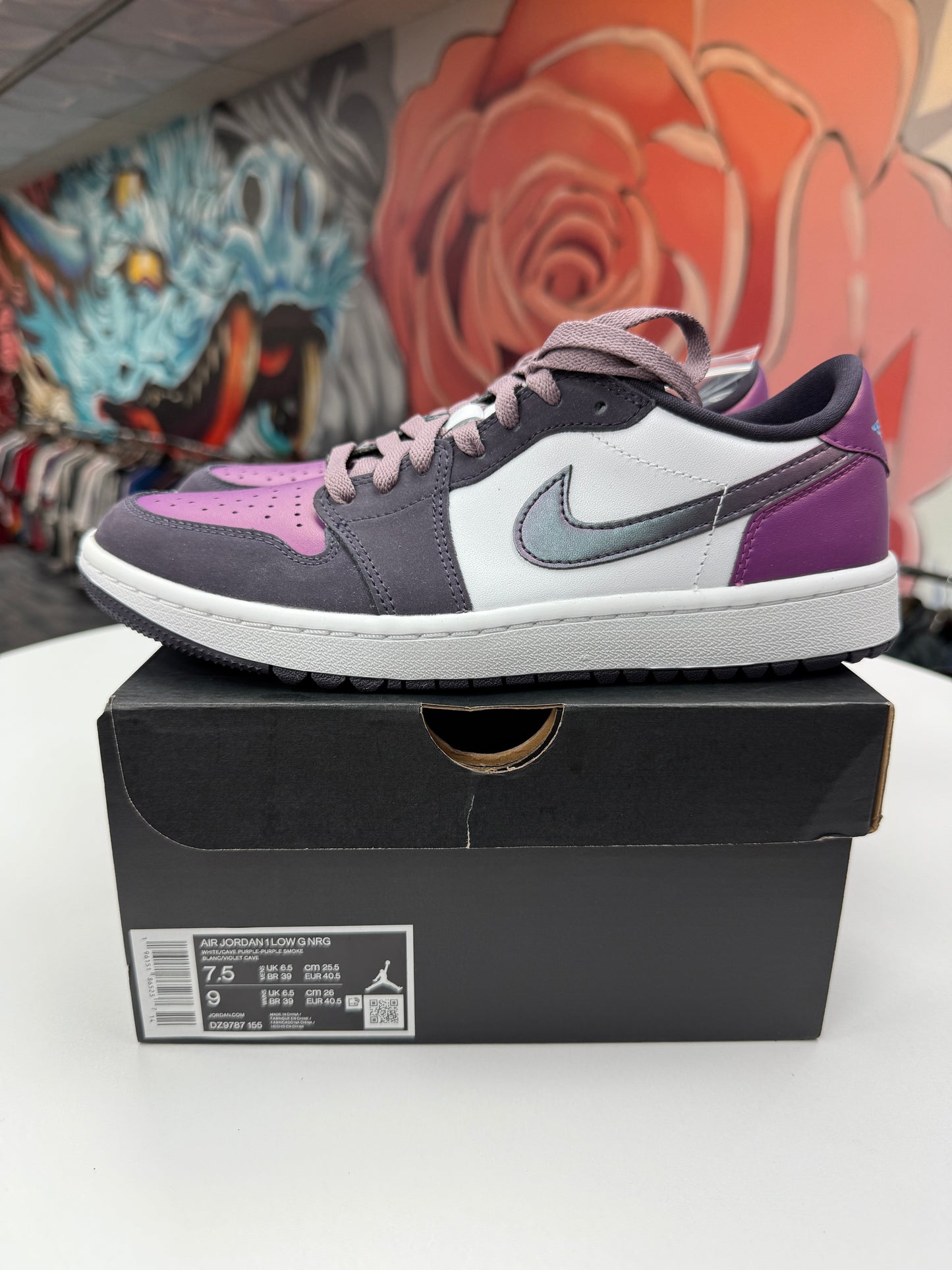New Purple Smoke Jordan 1 Low Golf