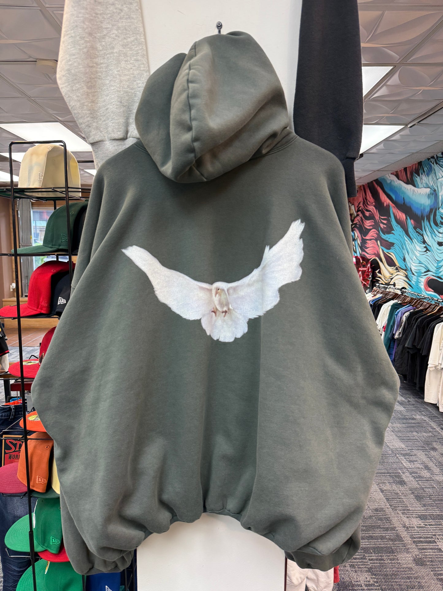 Yeezy Gap Balenciaga Dove Dark Grey Hoodie