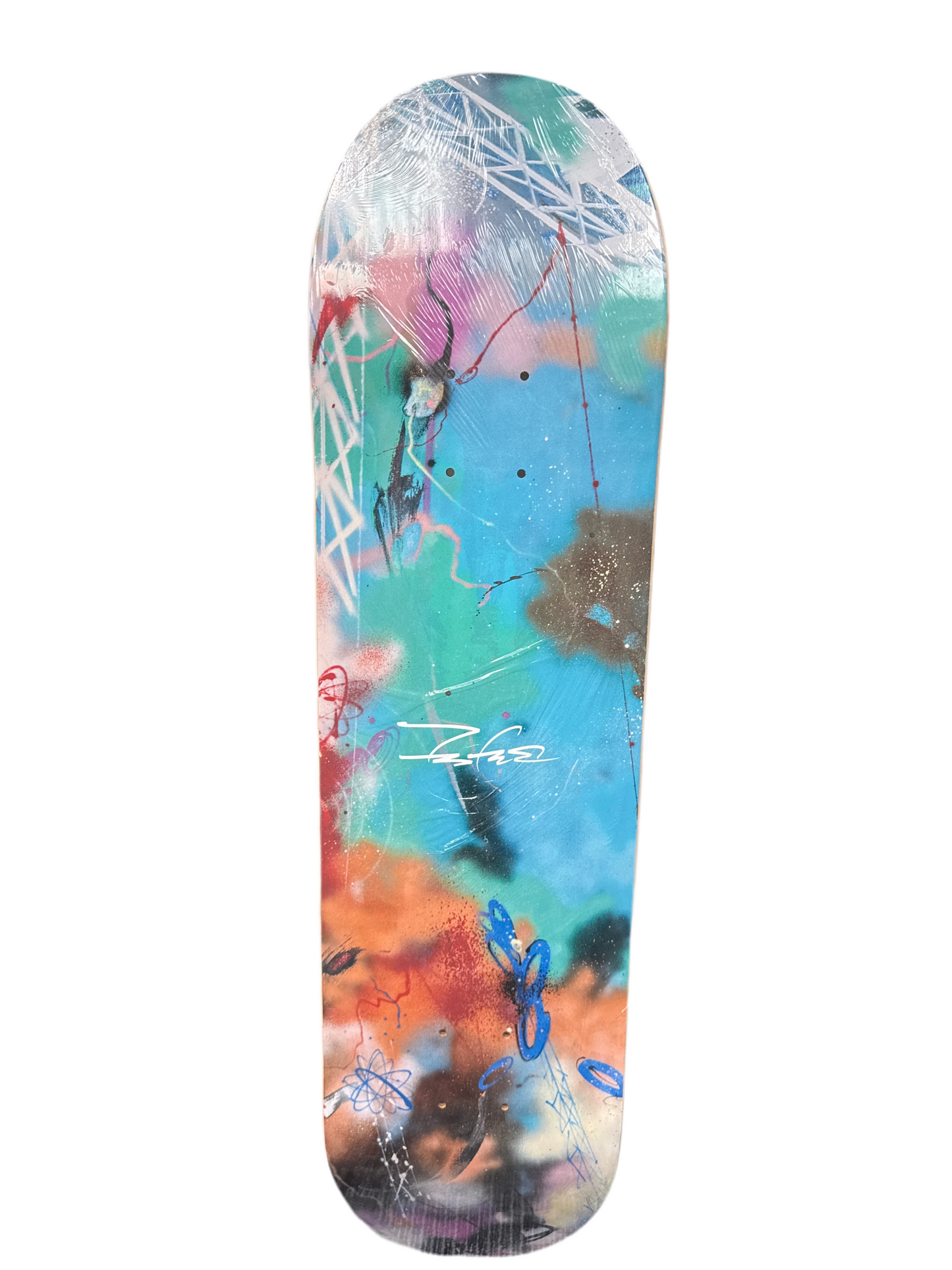 Futura Laboratories 1991 Colorforms Skateboard Deck