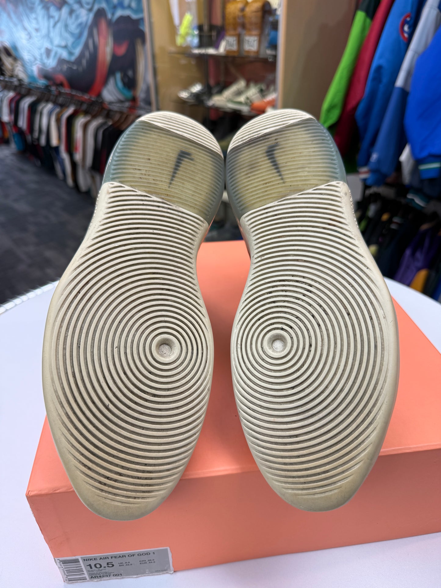 Preowned Black Nike Air Fear Of God 1