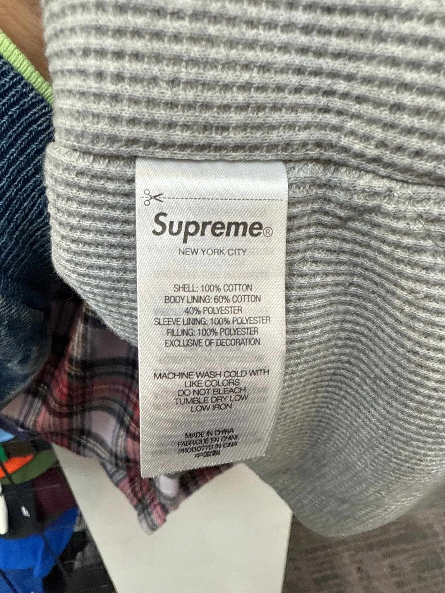 Supreme Thermal Lined Zip Up Flannel
