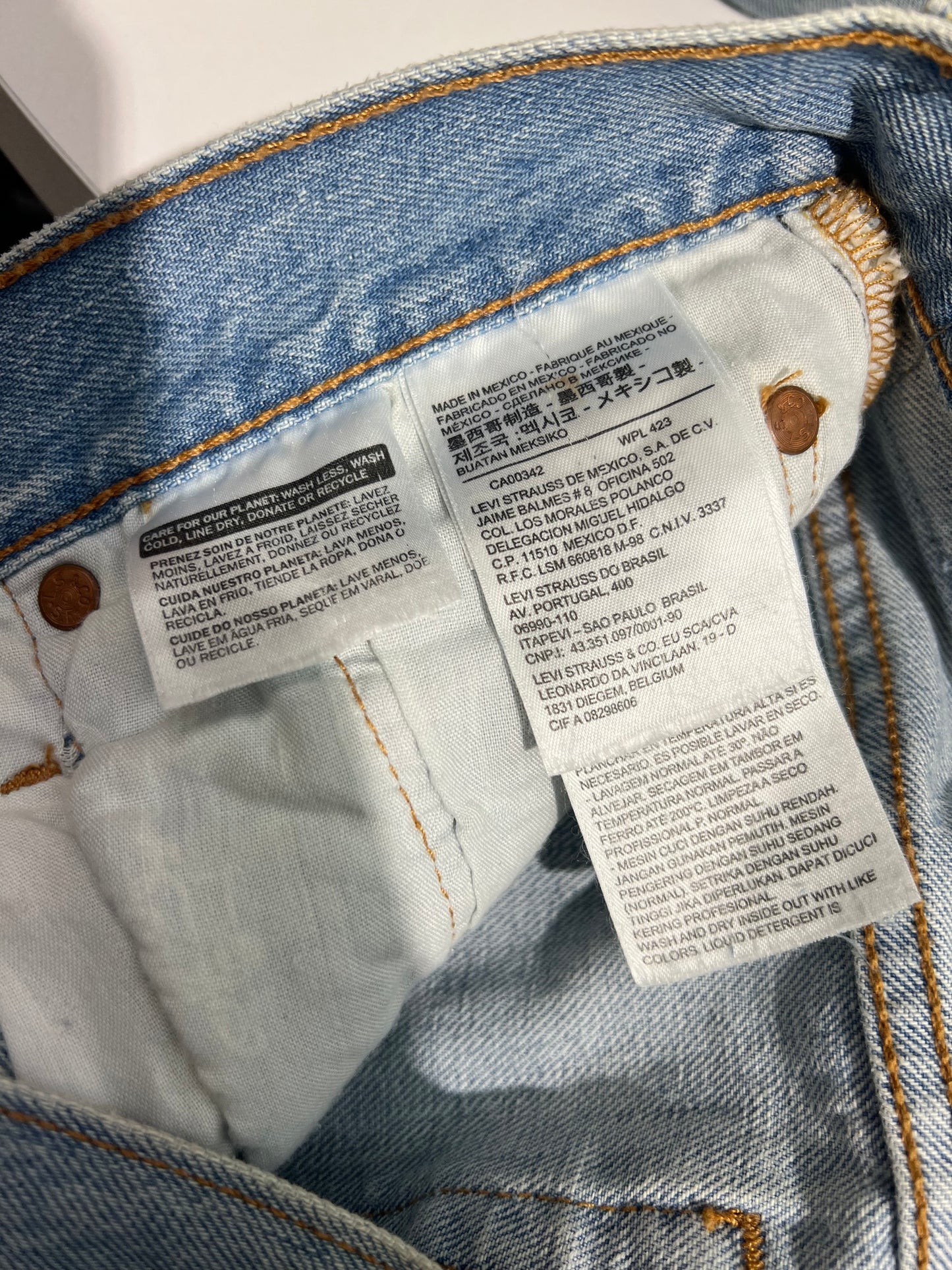 Levi’s 501 Light Blue Jeans