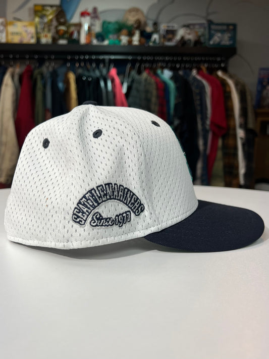 New Era White Throwback Mesh Fitted