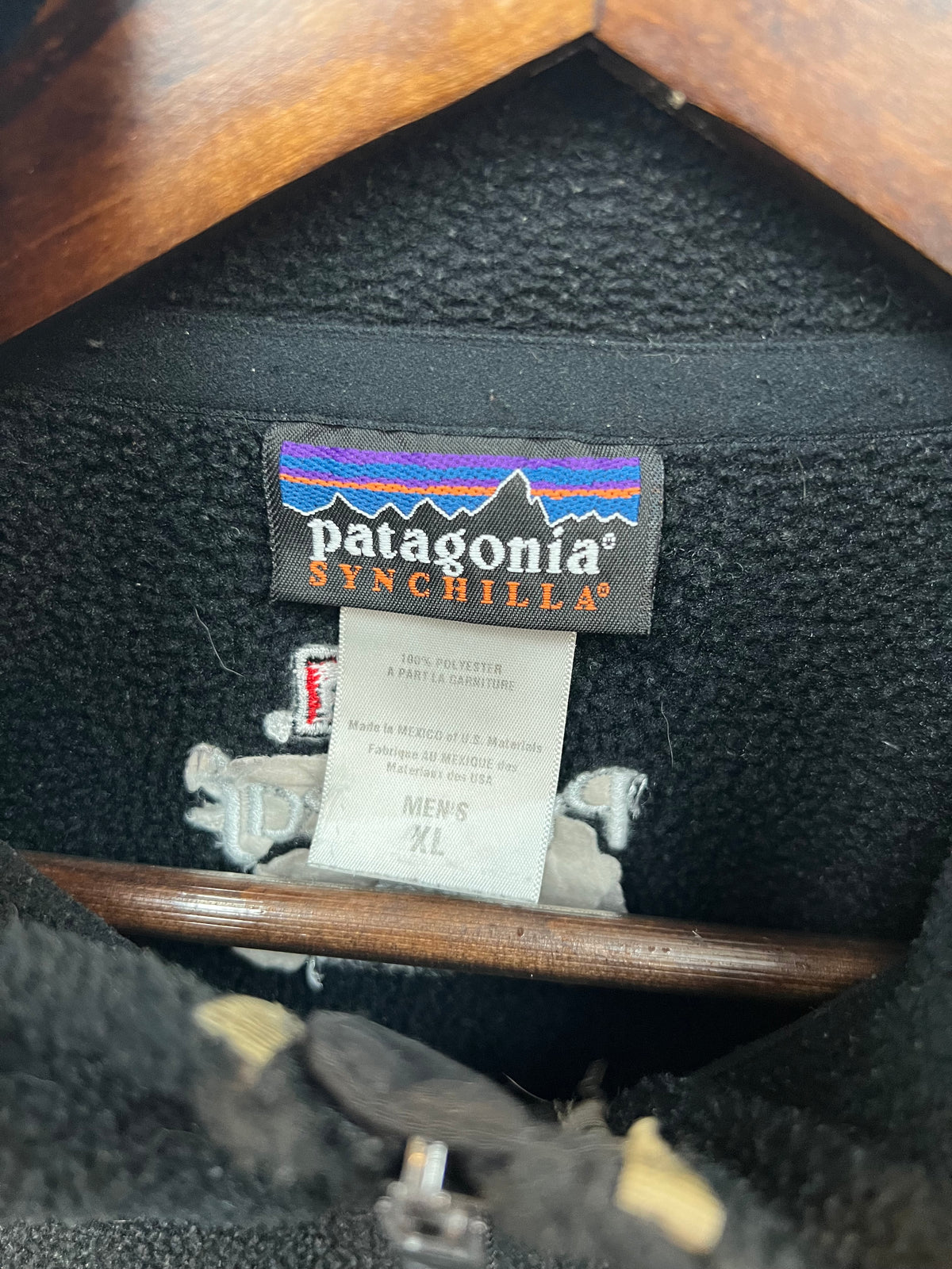 Vintage Patagonia Black QuarterZip Fleece