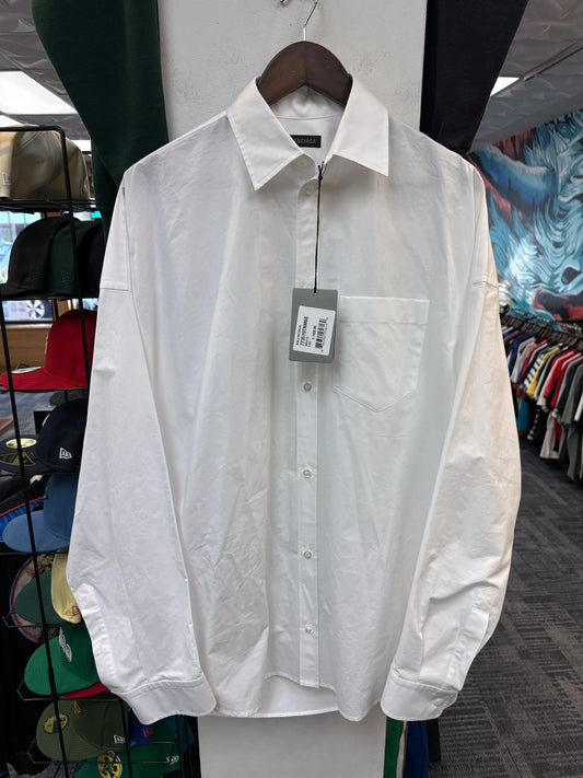 New Balenciaga Oversized Crystal Button Up