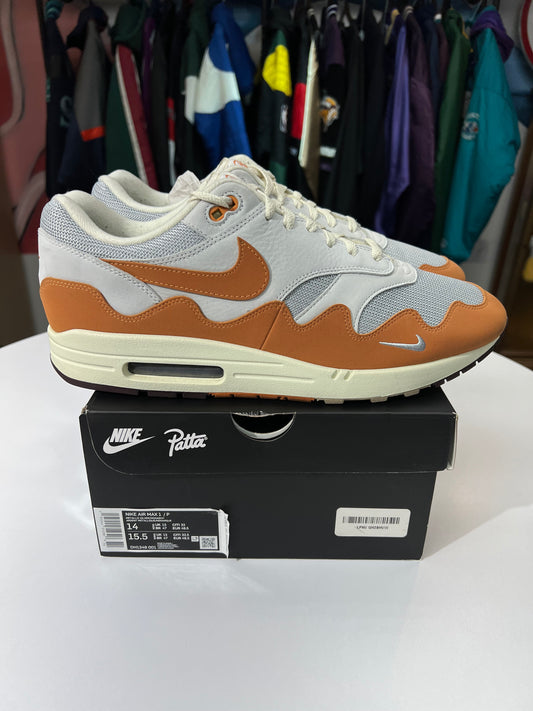 Preowned Nike Air Max 1 Patta Waves Monarch (With Bracelet)