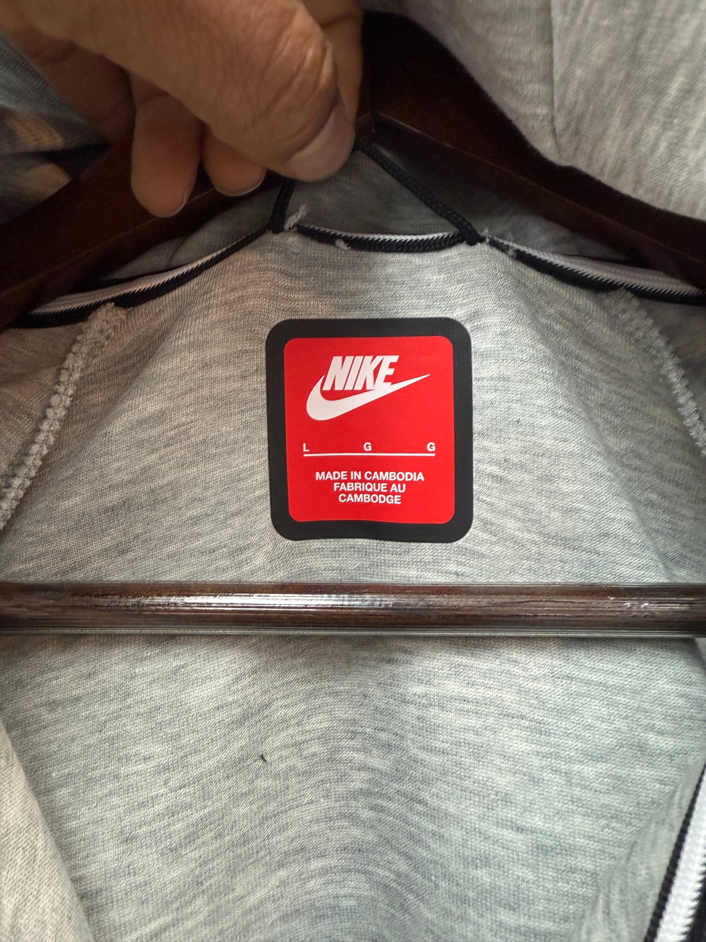 New Nike Tech Fleece Grey Hoodie