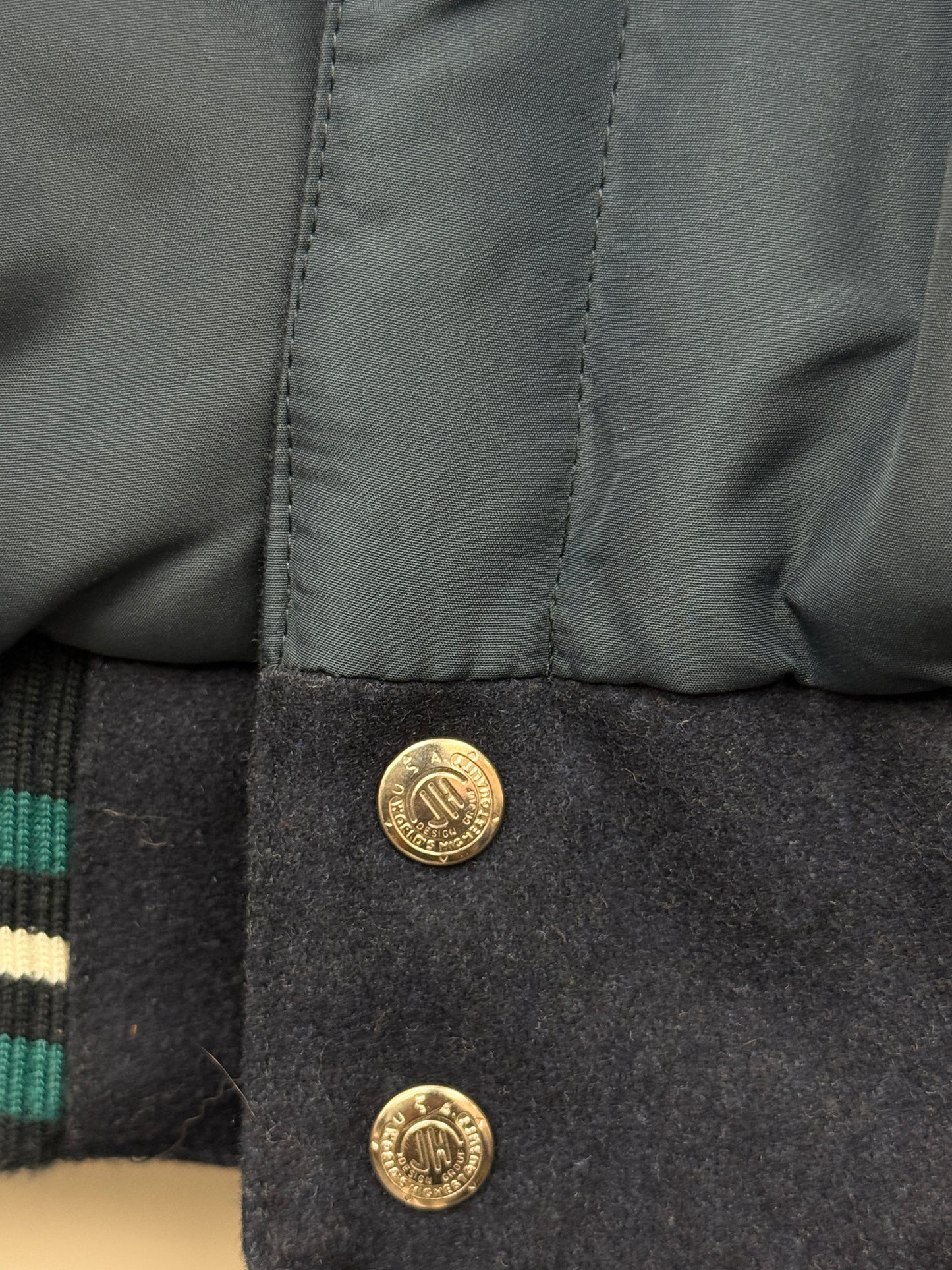 Vintage Mariners Jeff Hamilton Wool Reversible Jacket