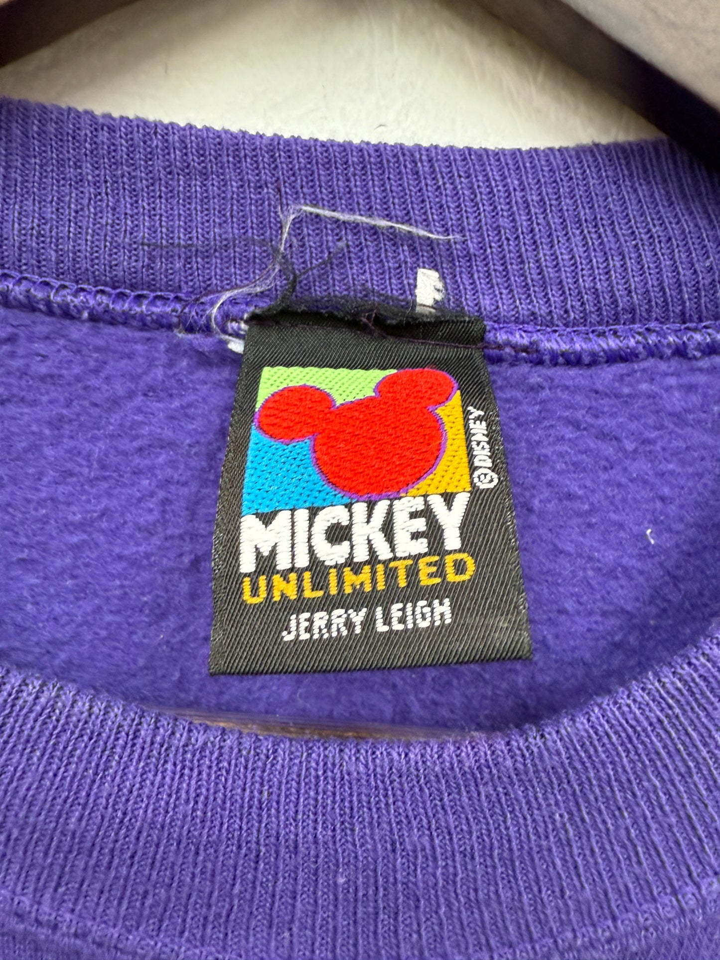 Vintage Mickey Mouse Crewneck Purple