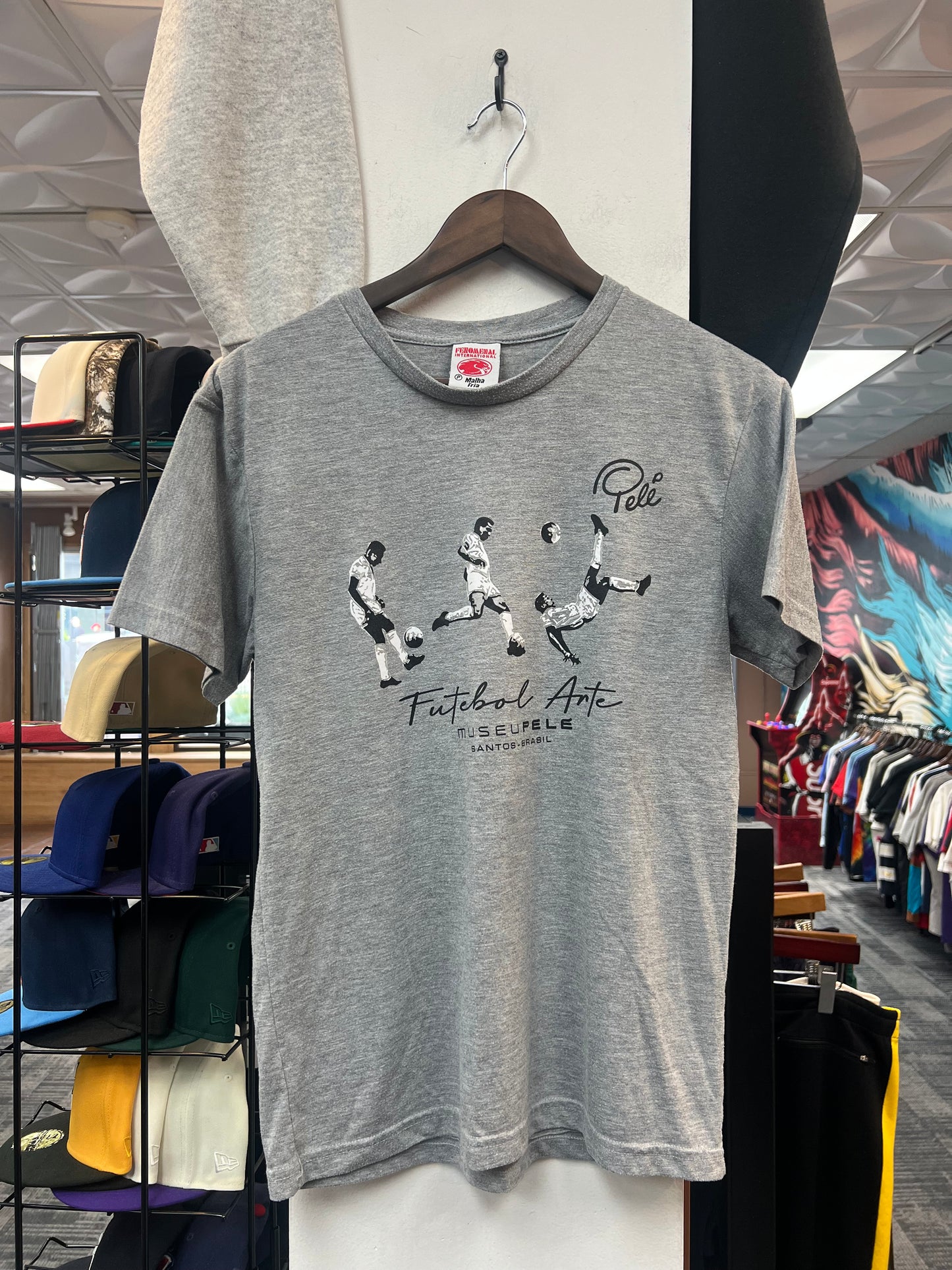 Vintage Pele Grey Tee