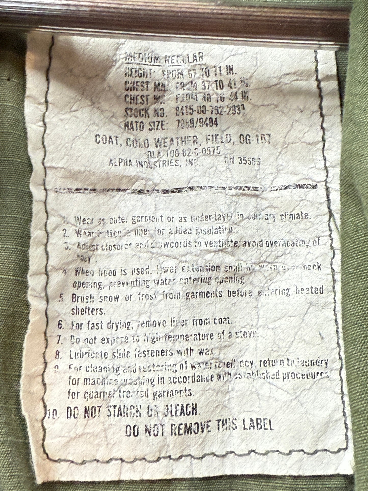 Vintage Military Jacket